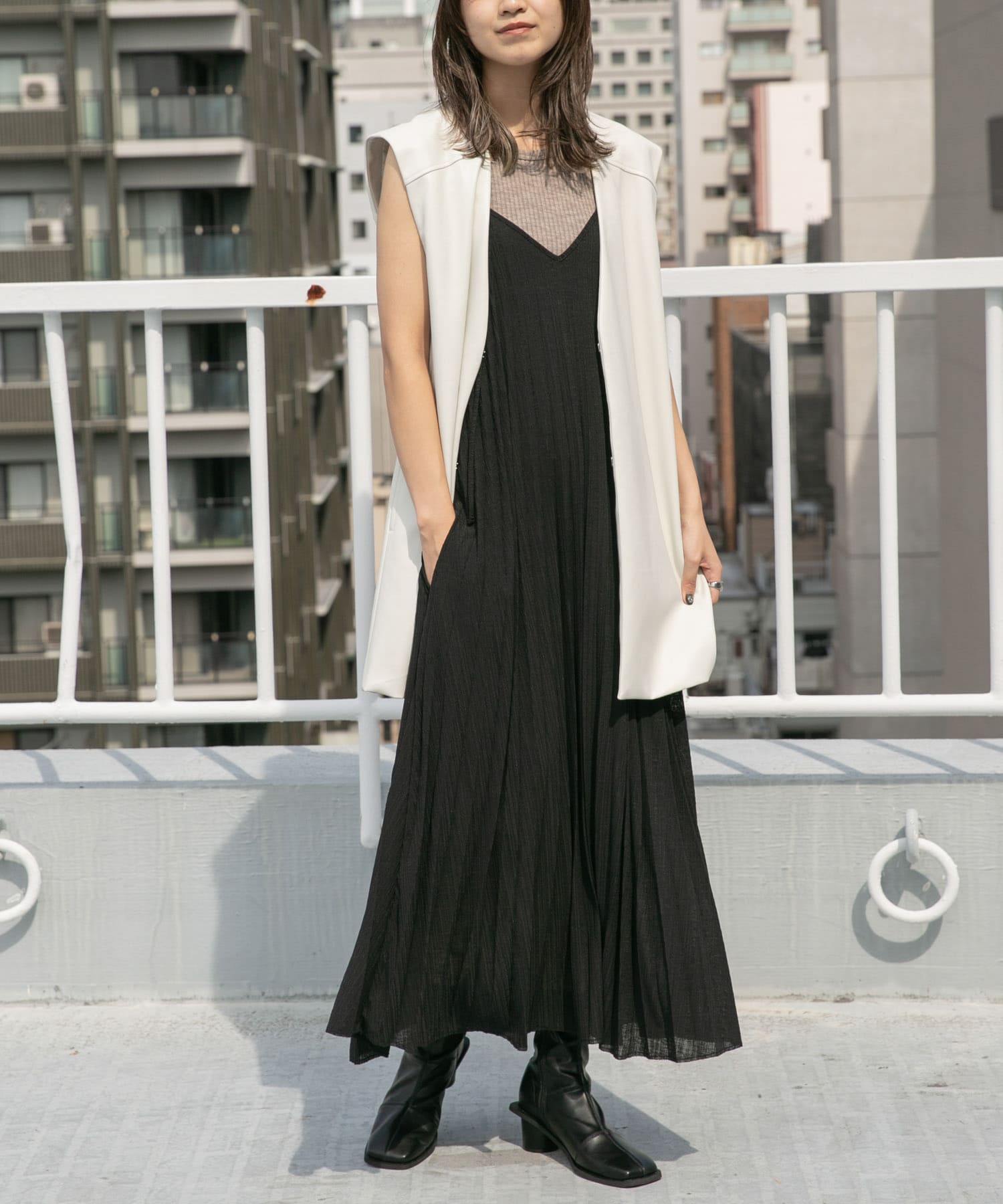 身長：165cm サイズ：one