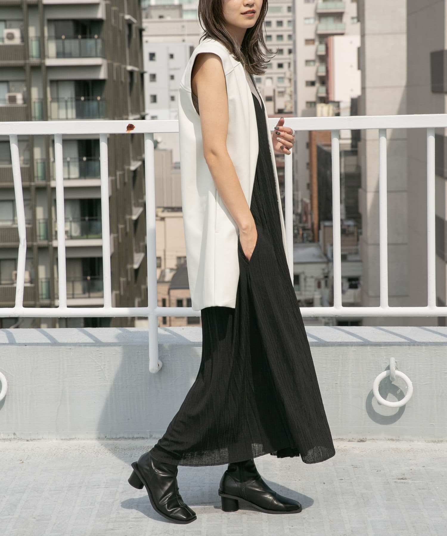 身長：165cm サイズ：one