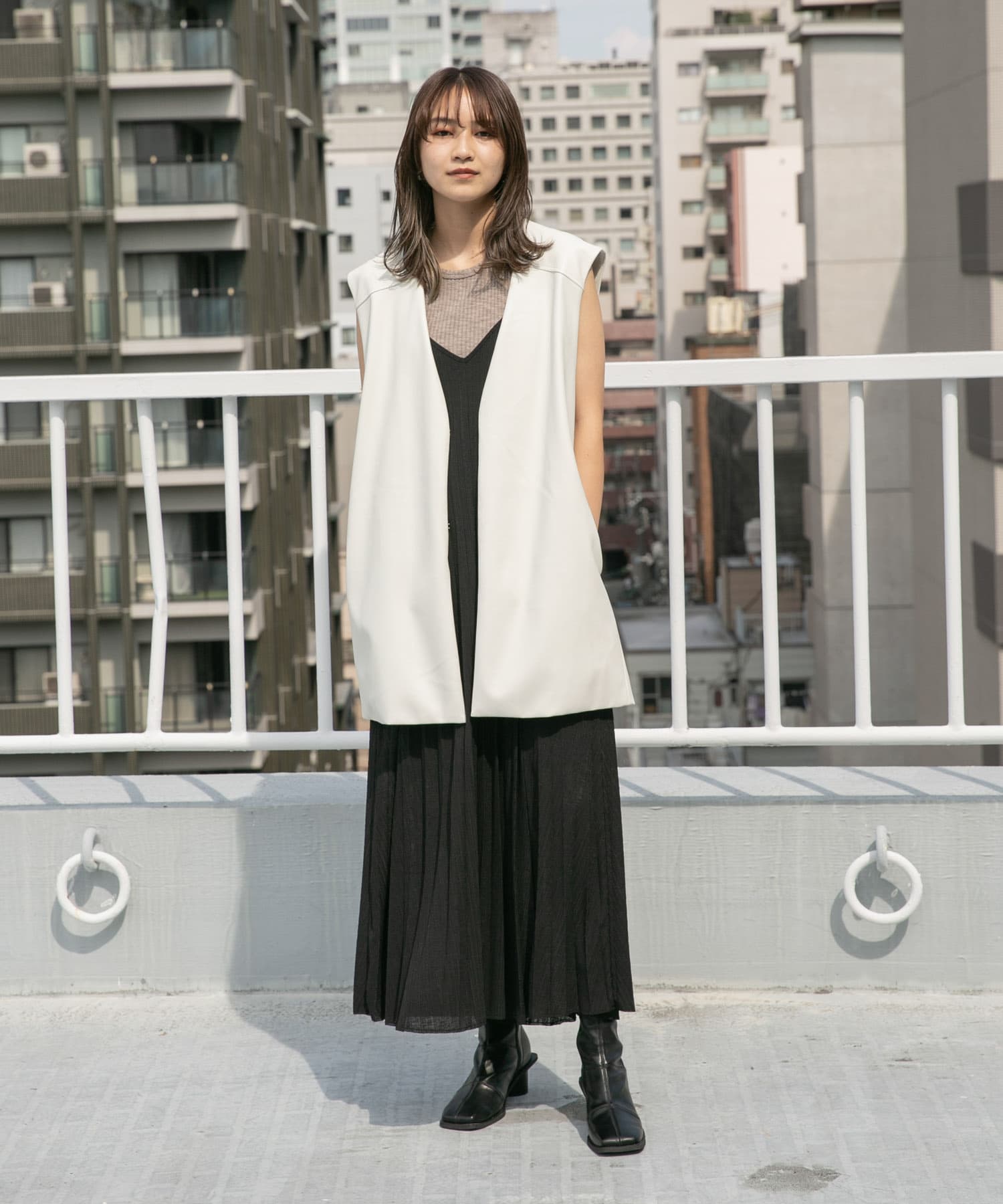 身長：165cm サイズ：one