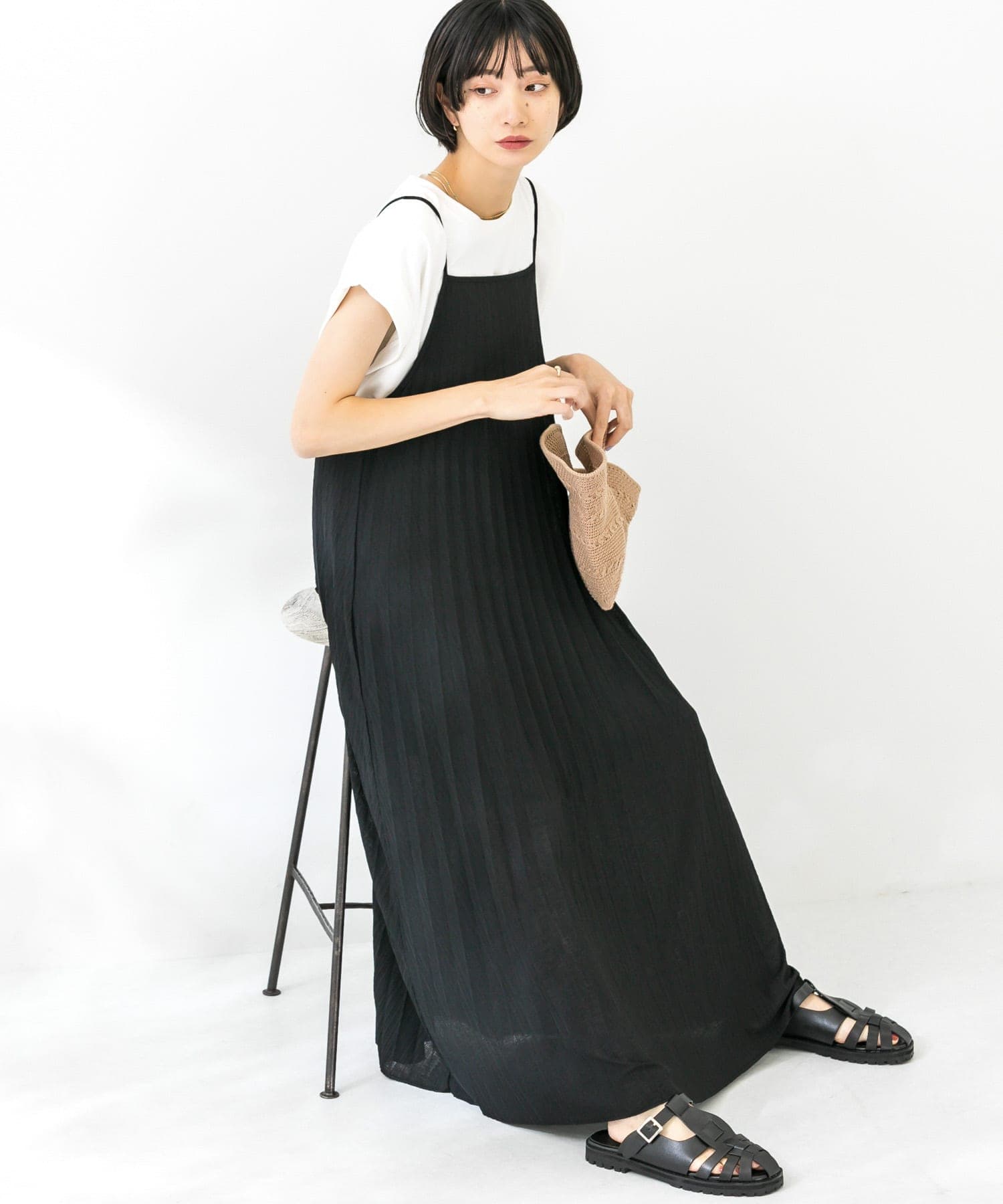身長：159cm サイズ：one