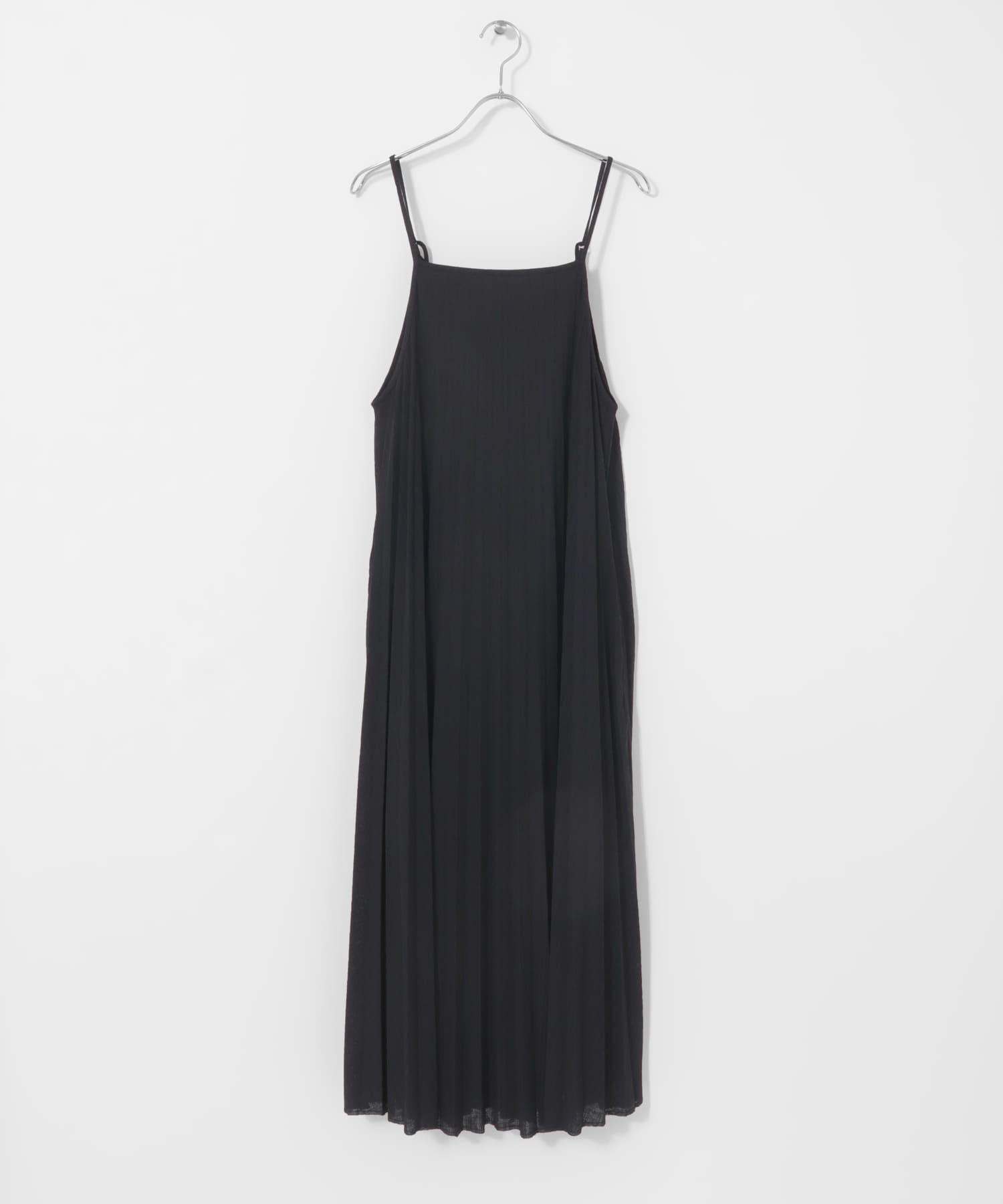 2WAYプリーツキャミワンピース BLACK one