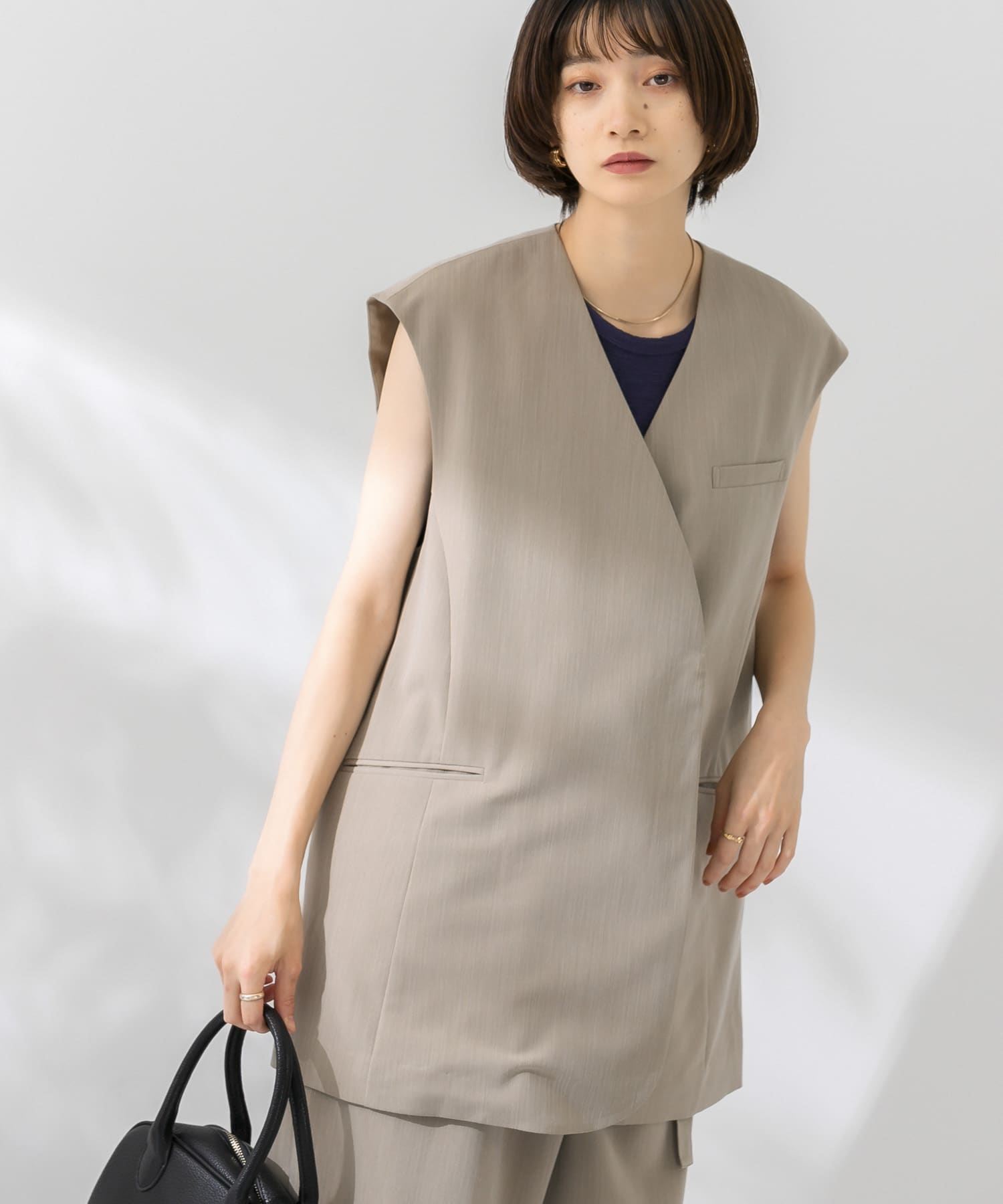 身長：159cm サイズ：one