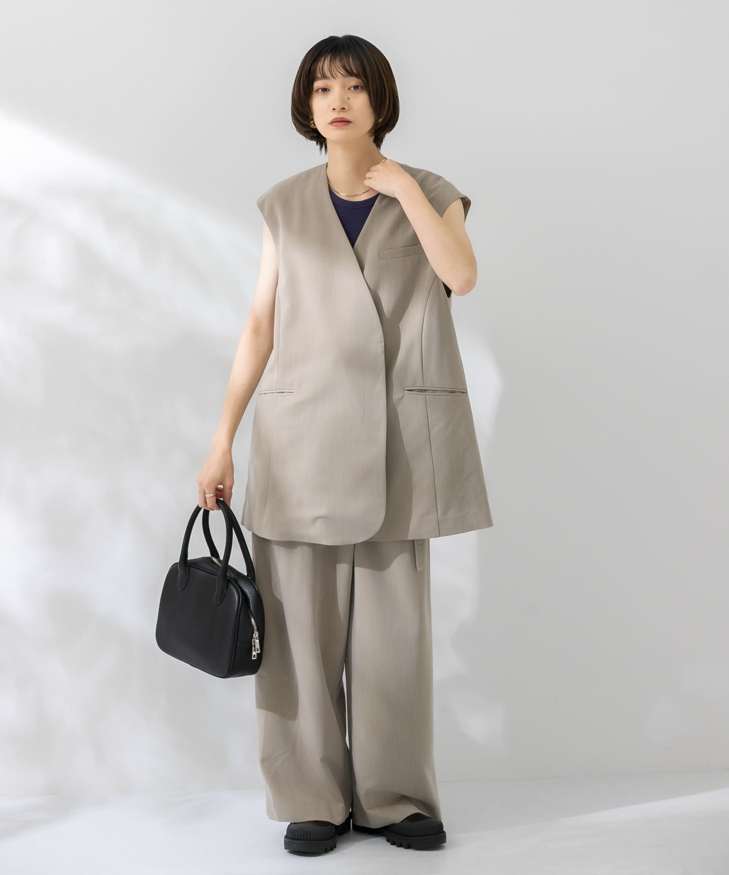 身長：159cm サイズ：one