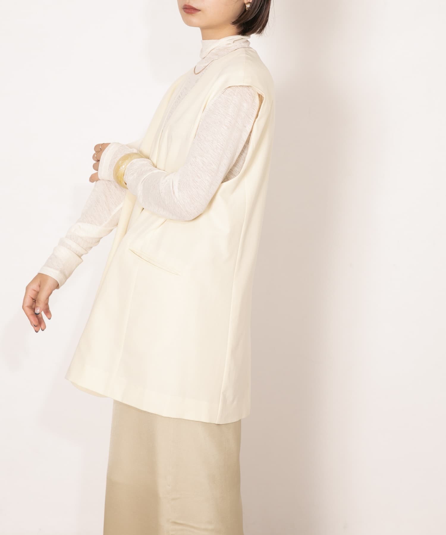 身長：159cm サイズ：one