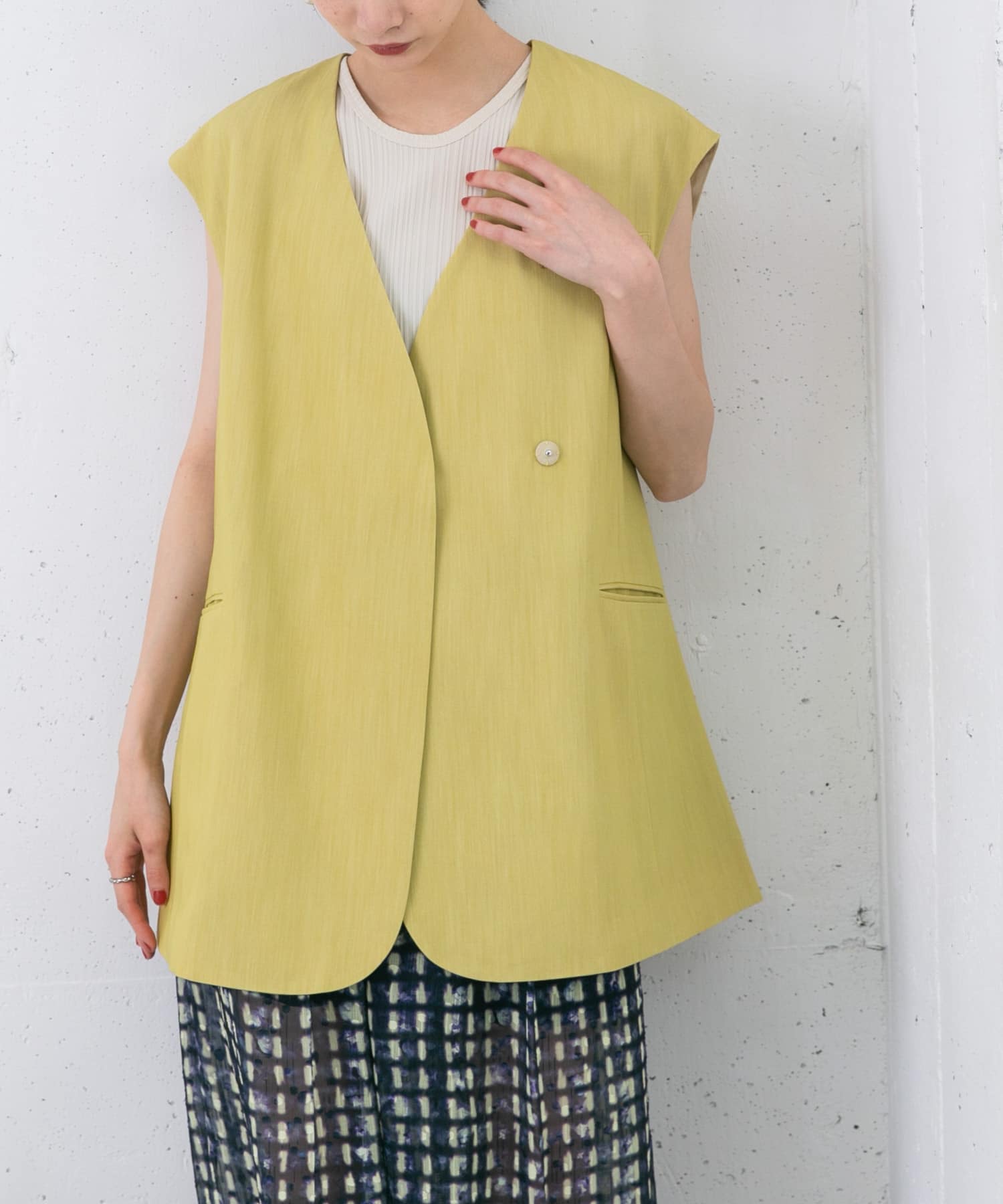 身長：159cm サイズ：one