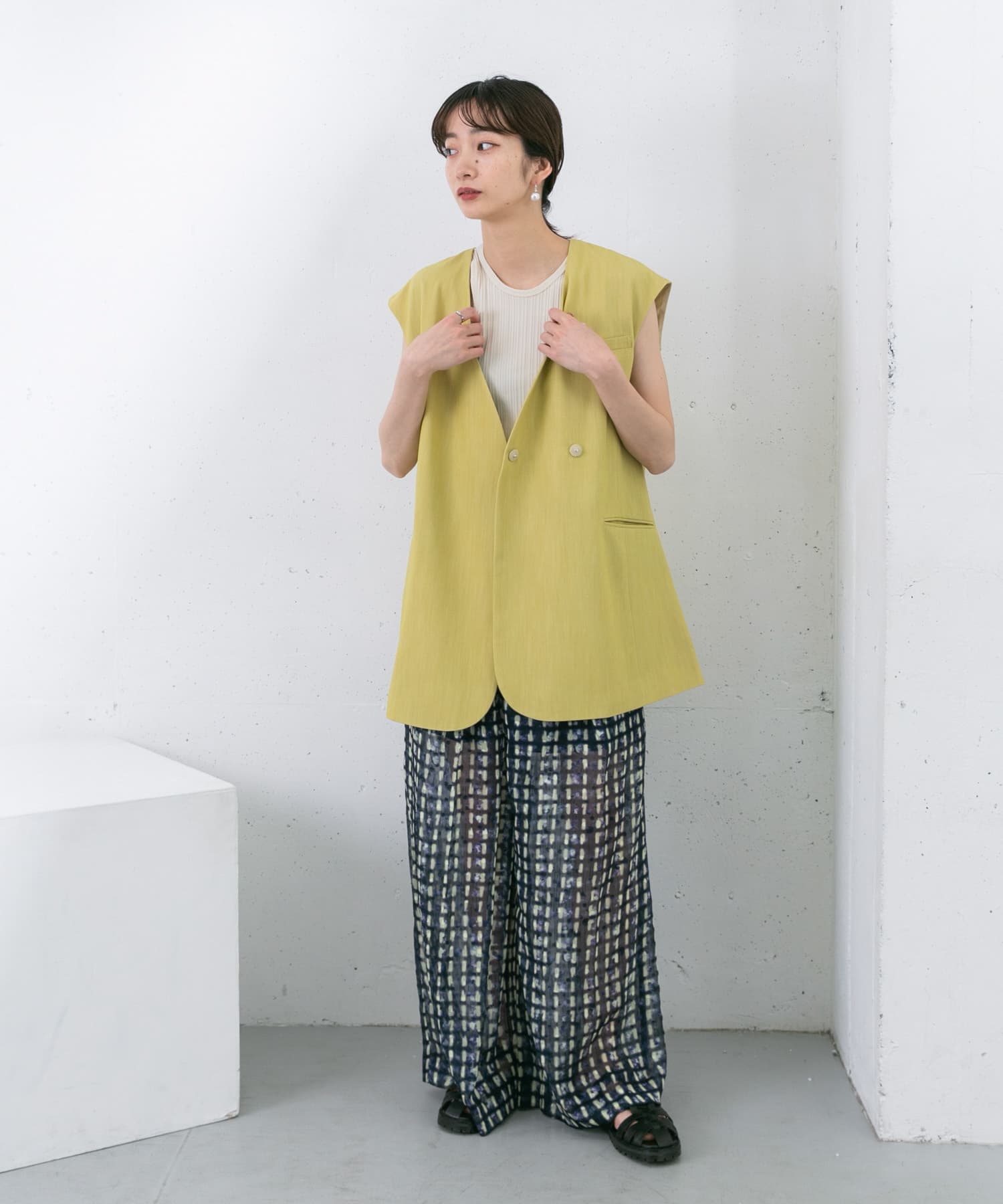 身長：159cm サイズ：one