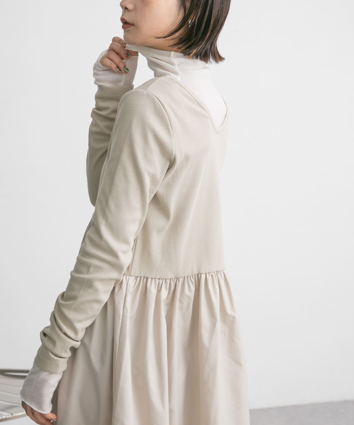 身長：160cm サイズ：one