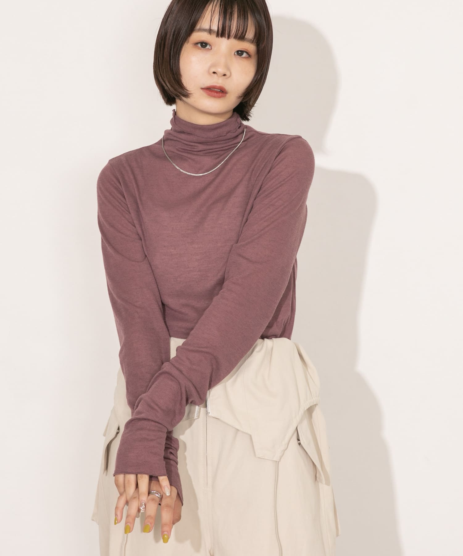 身長：160cm サイズ：one
