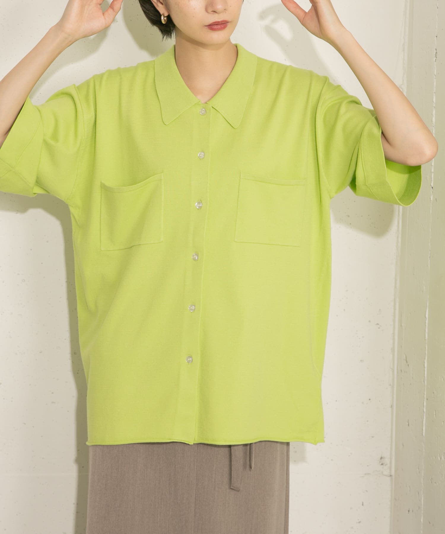 身長：159cm サイズ：one