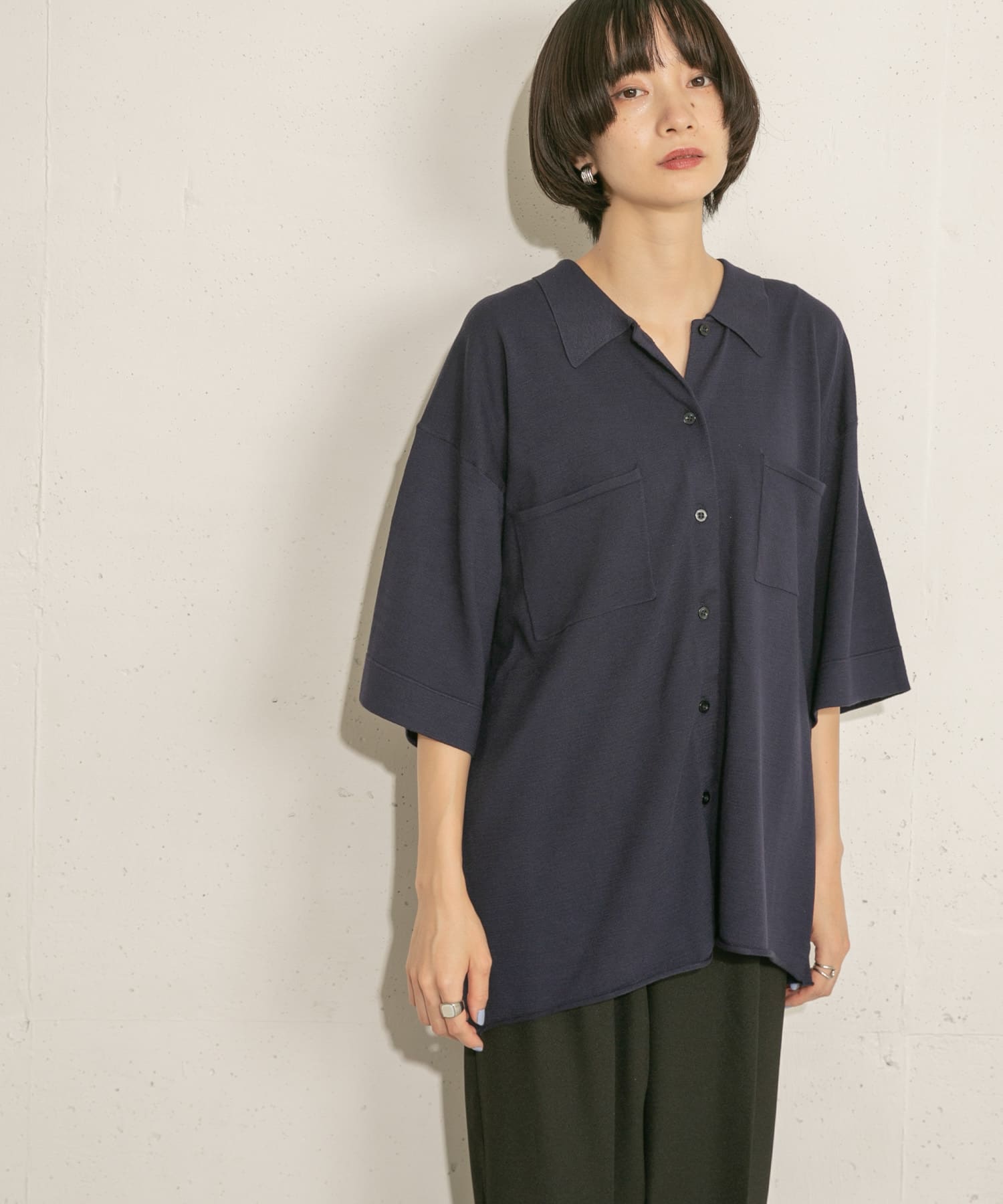 身長：159cm サイズ：one