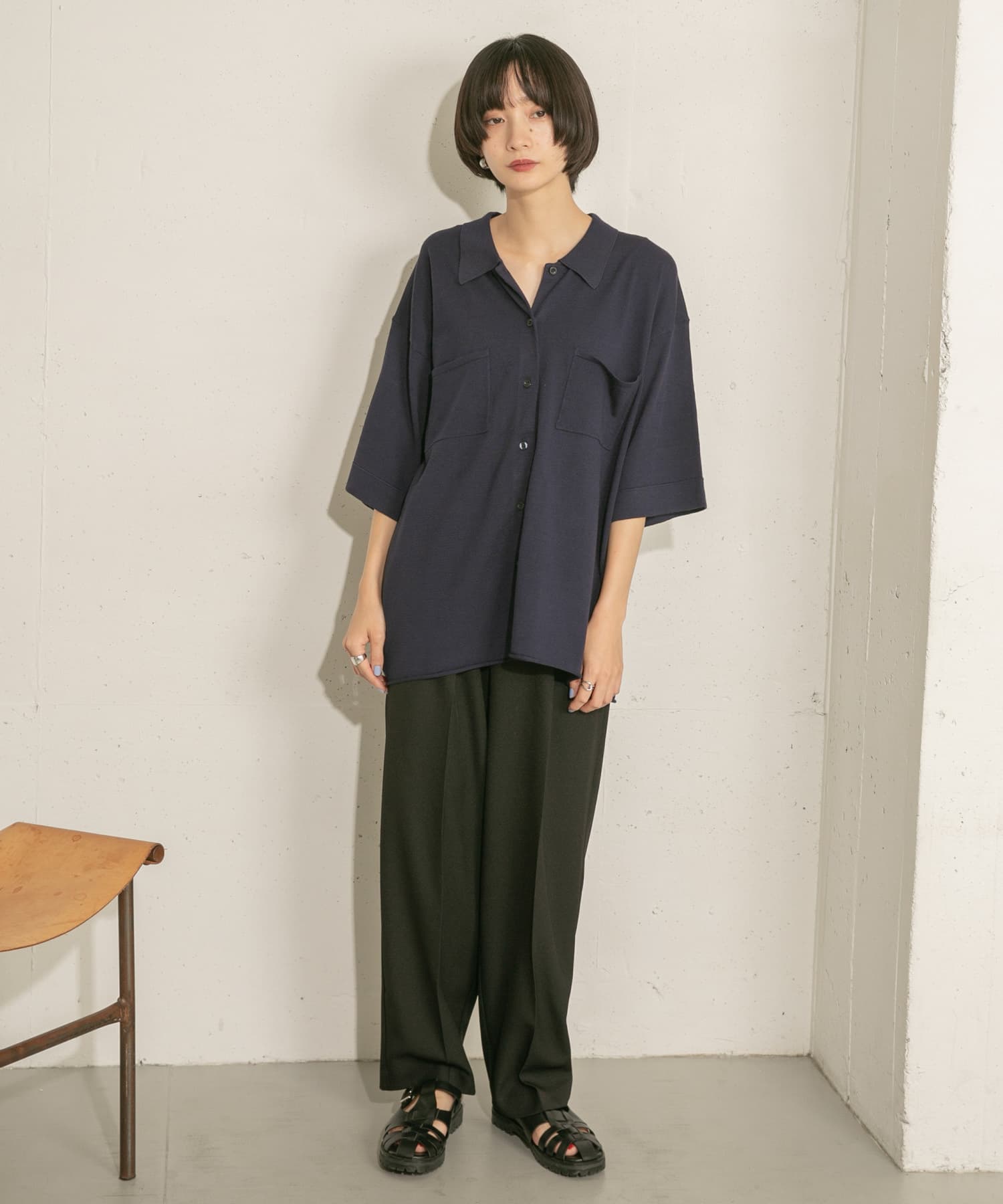 身長：159cm サイズ：one