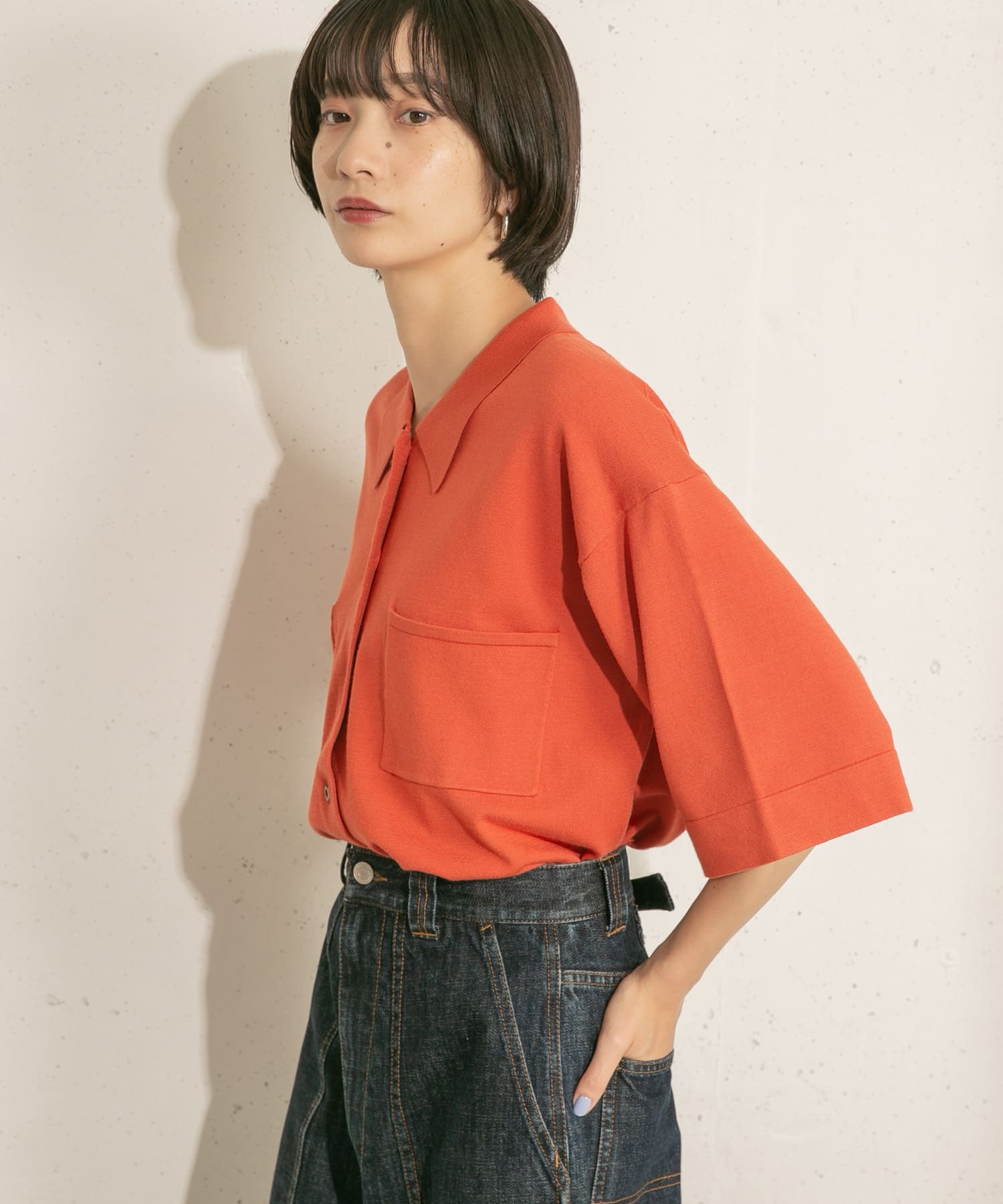 身長：159cm サイズ：one