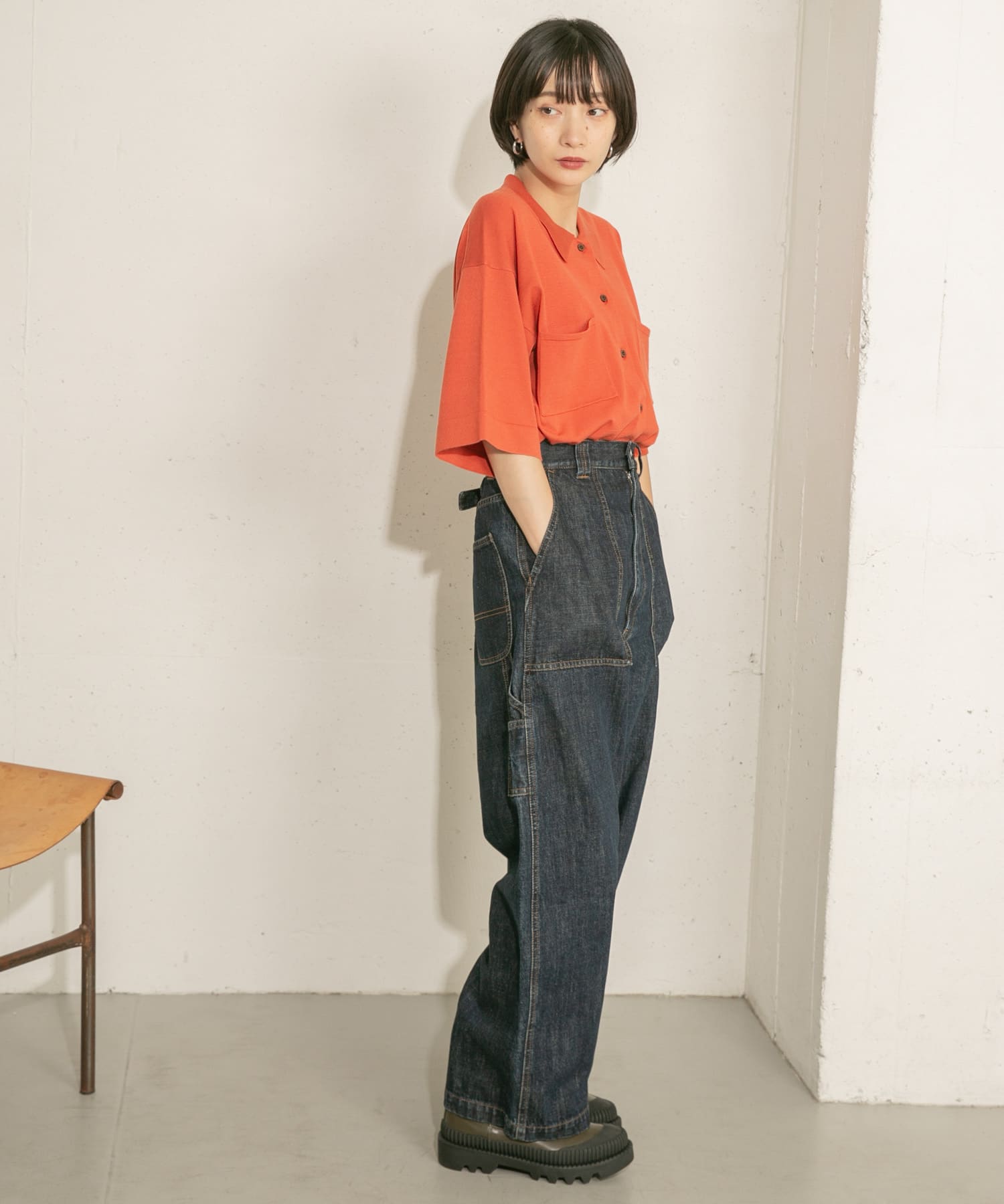 身長：159cm サイズ：one