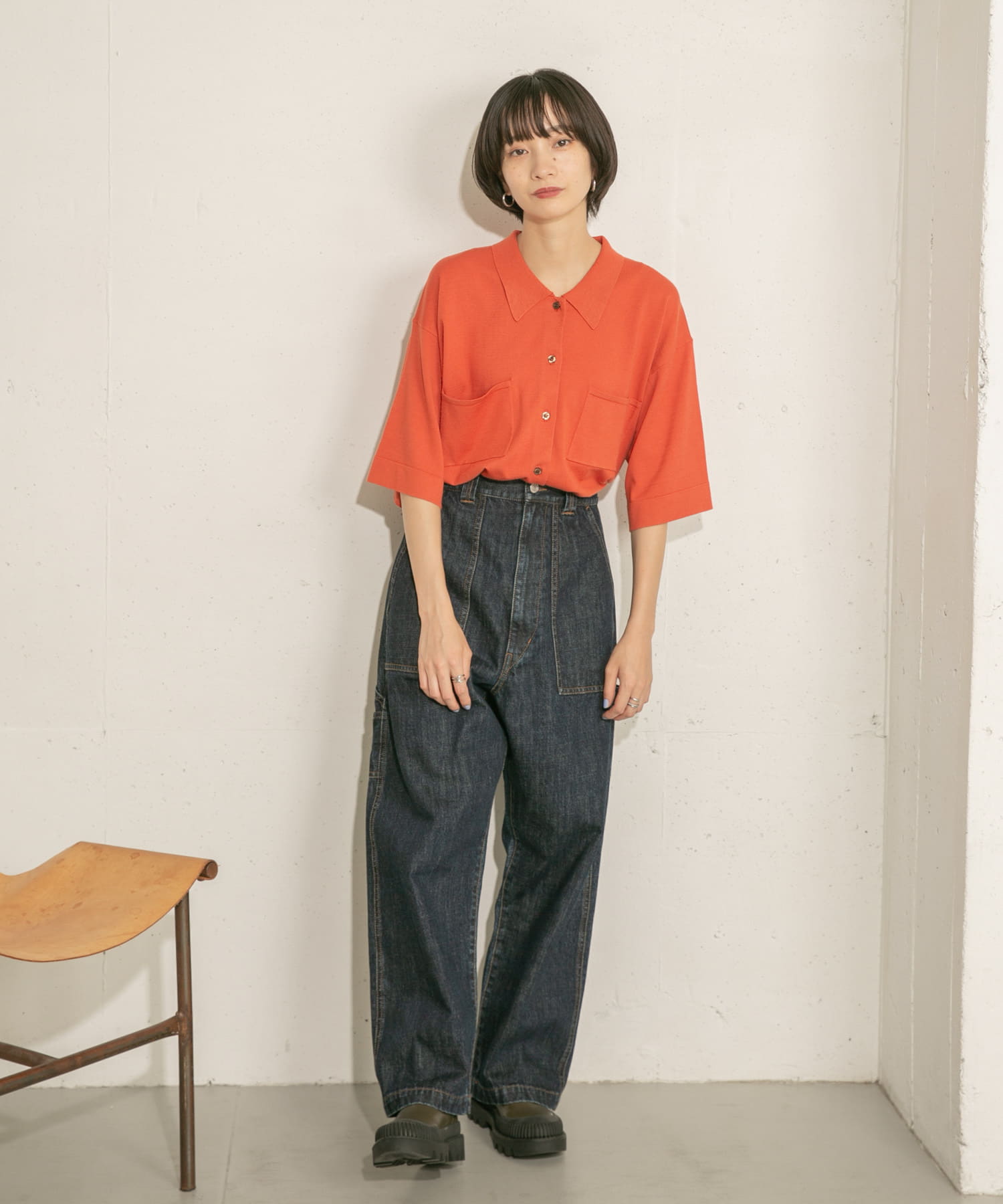 身長：159cm サイズ：one