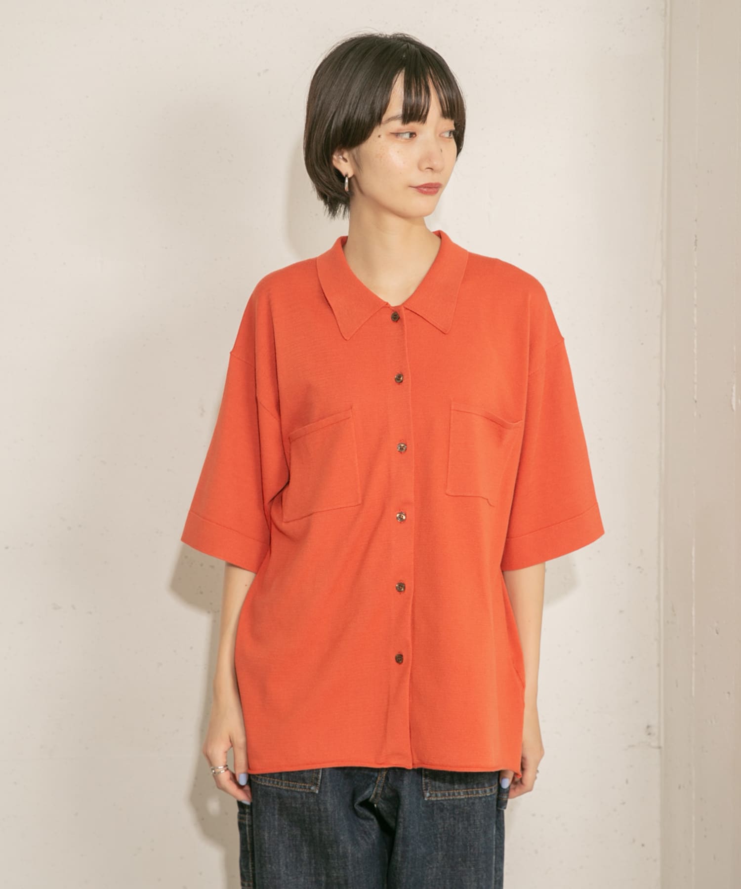身長：159cm サイズ：one