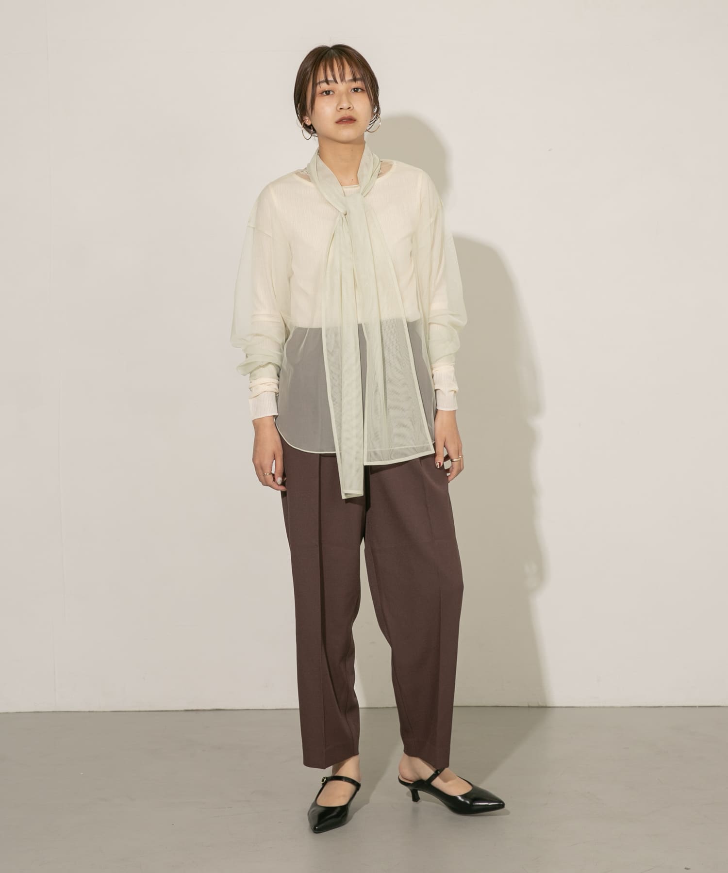 身長：165cm サイズ：one