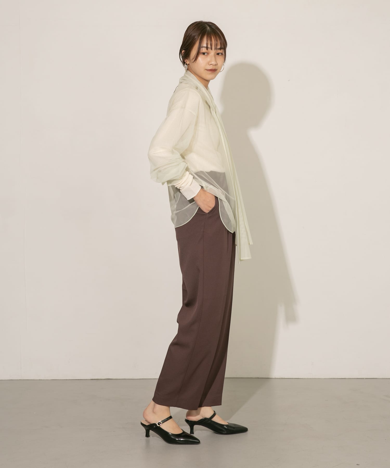 身長：165cm サイズ：one
