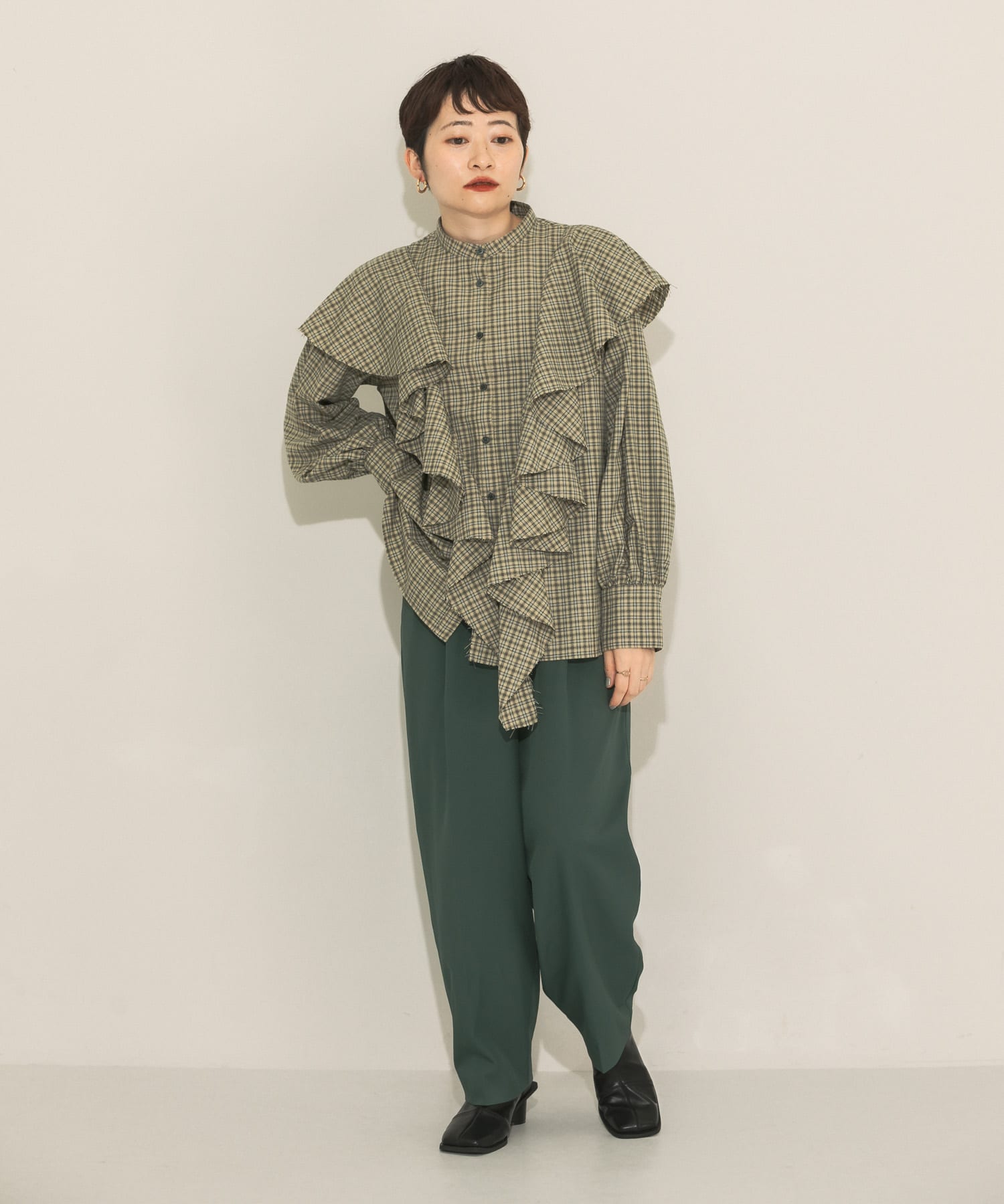 身長：155cm サイズ：one