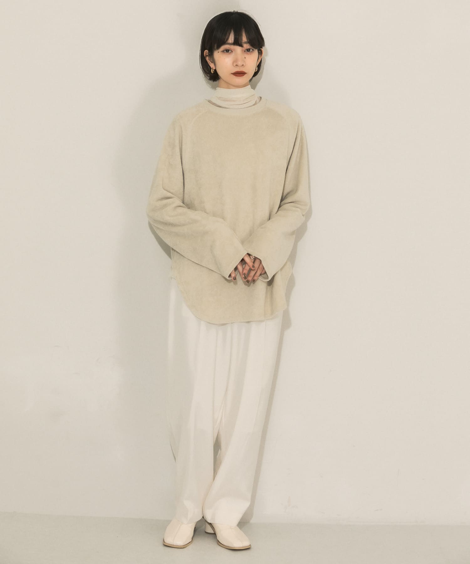 身長：159cm サイズ：one