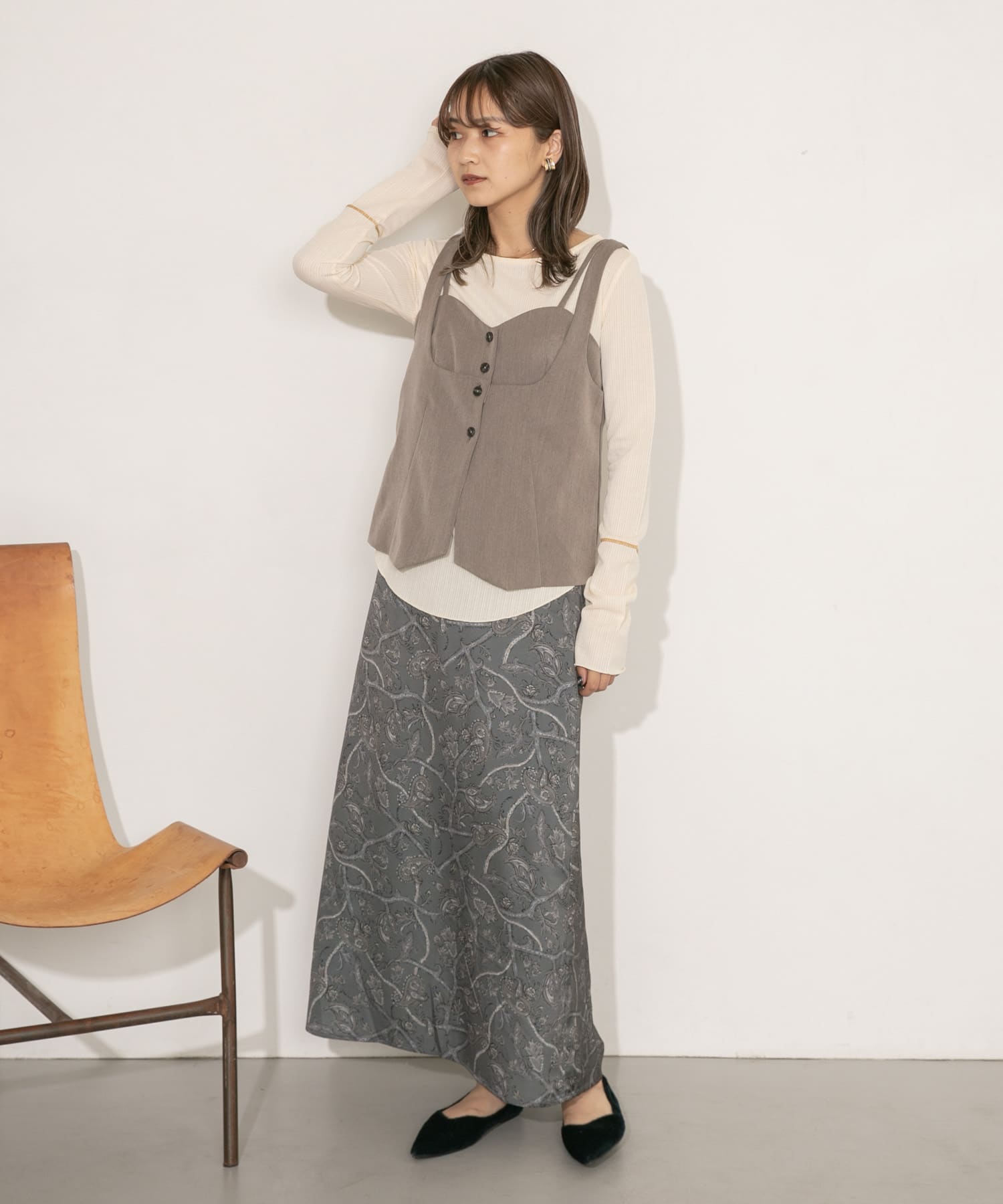 身長：165cm サイズ：one