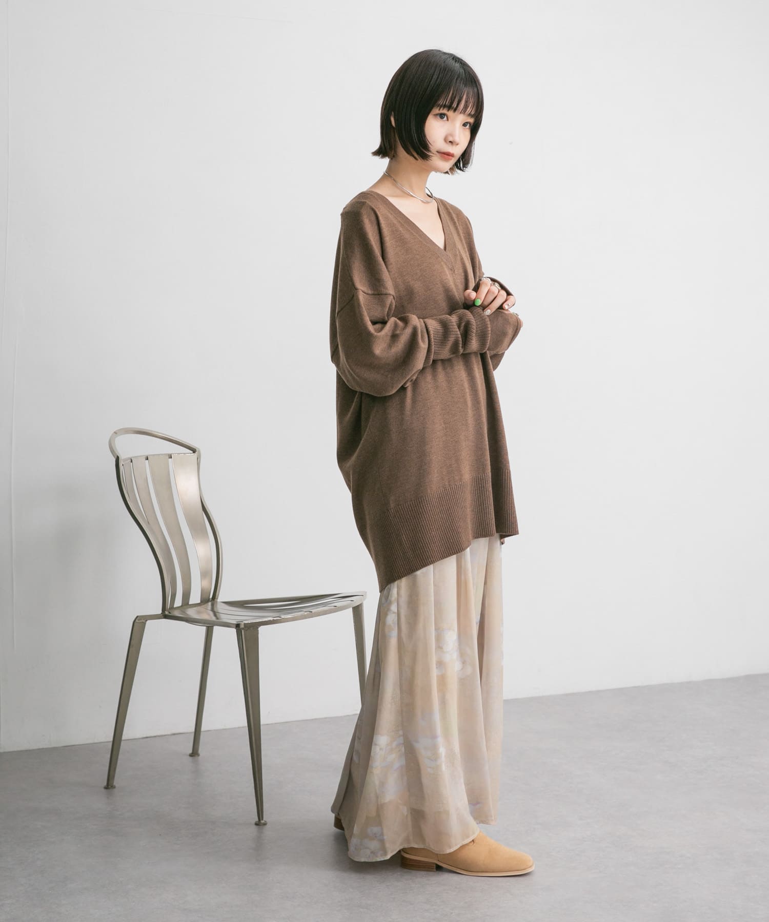 身長：160cm サイズ：one