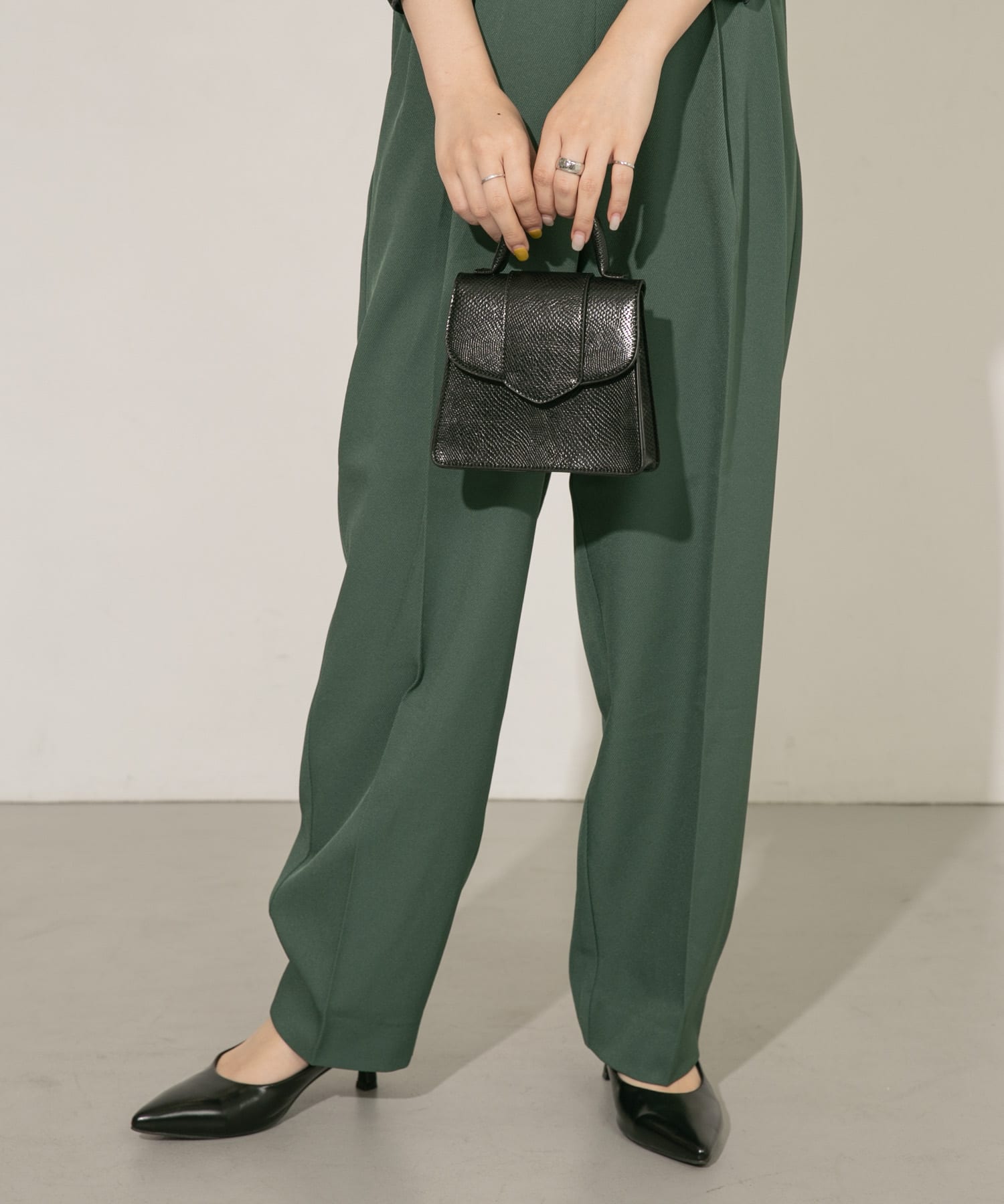 ワンハンドル2WAYミニBAG BLACK one