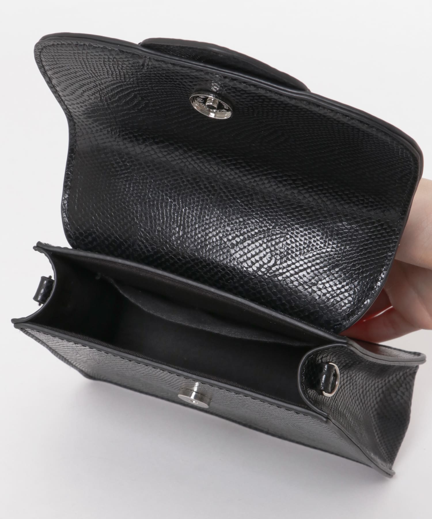 ワンハンドル2WAYミニBAG BLACK one