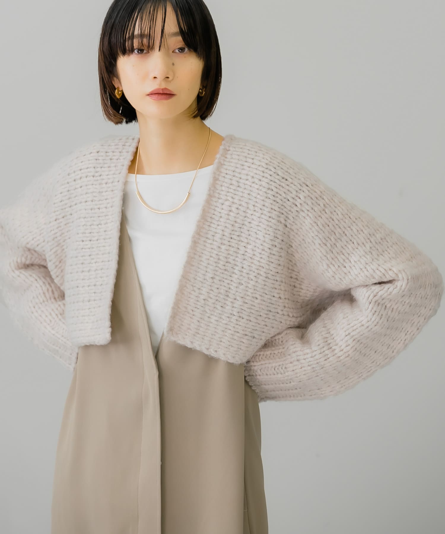 身長：159cm サイズ：one