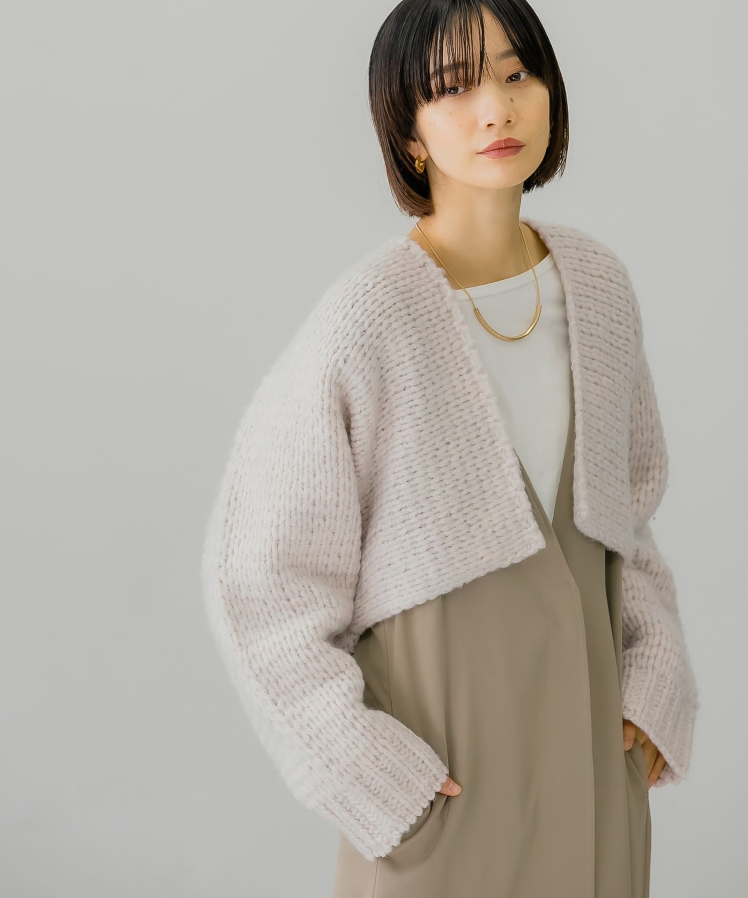 身長：159cm サイズ：one