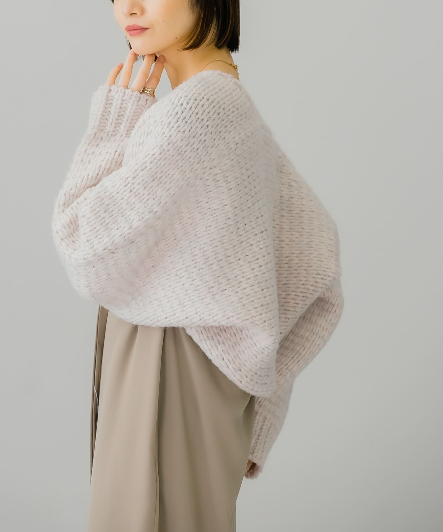 身長：159cm サイズ：one