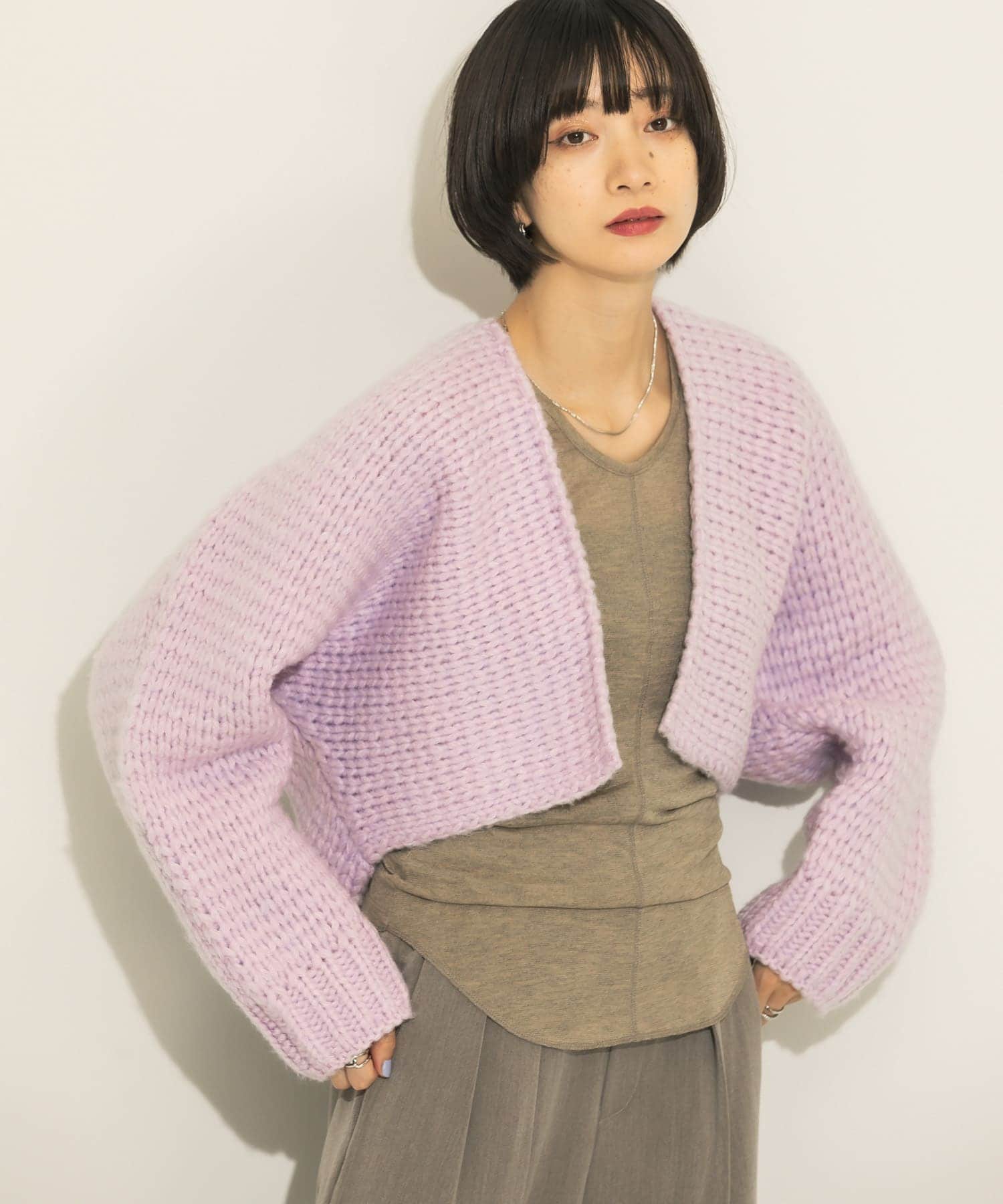身長：159cm サイズ：one