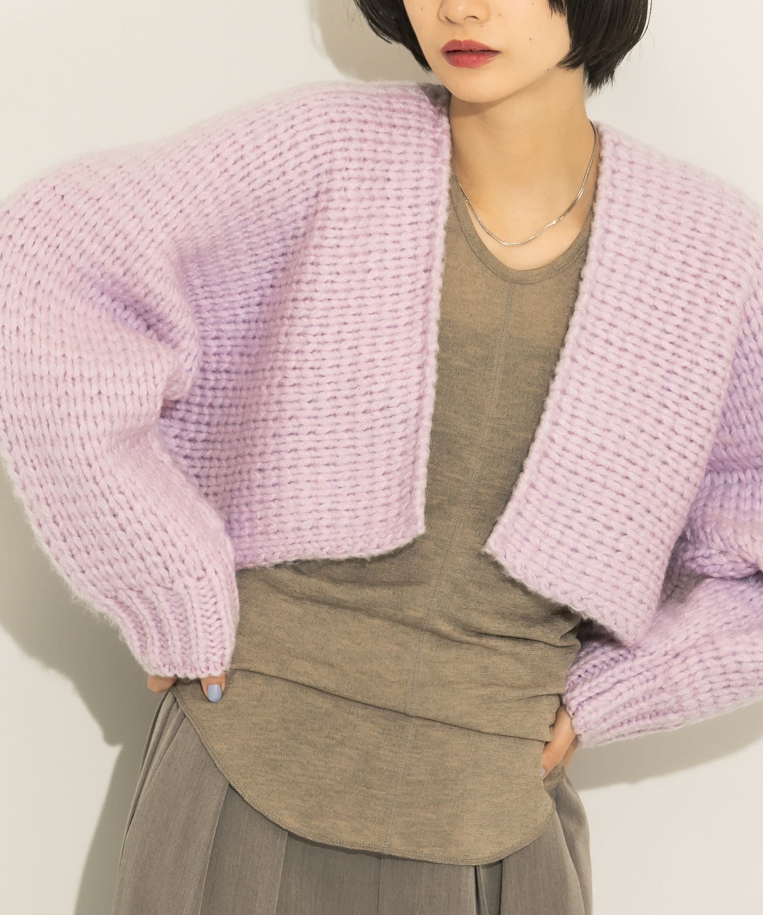 身長：159cm サイズ：one