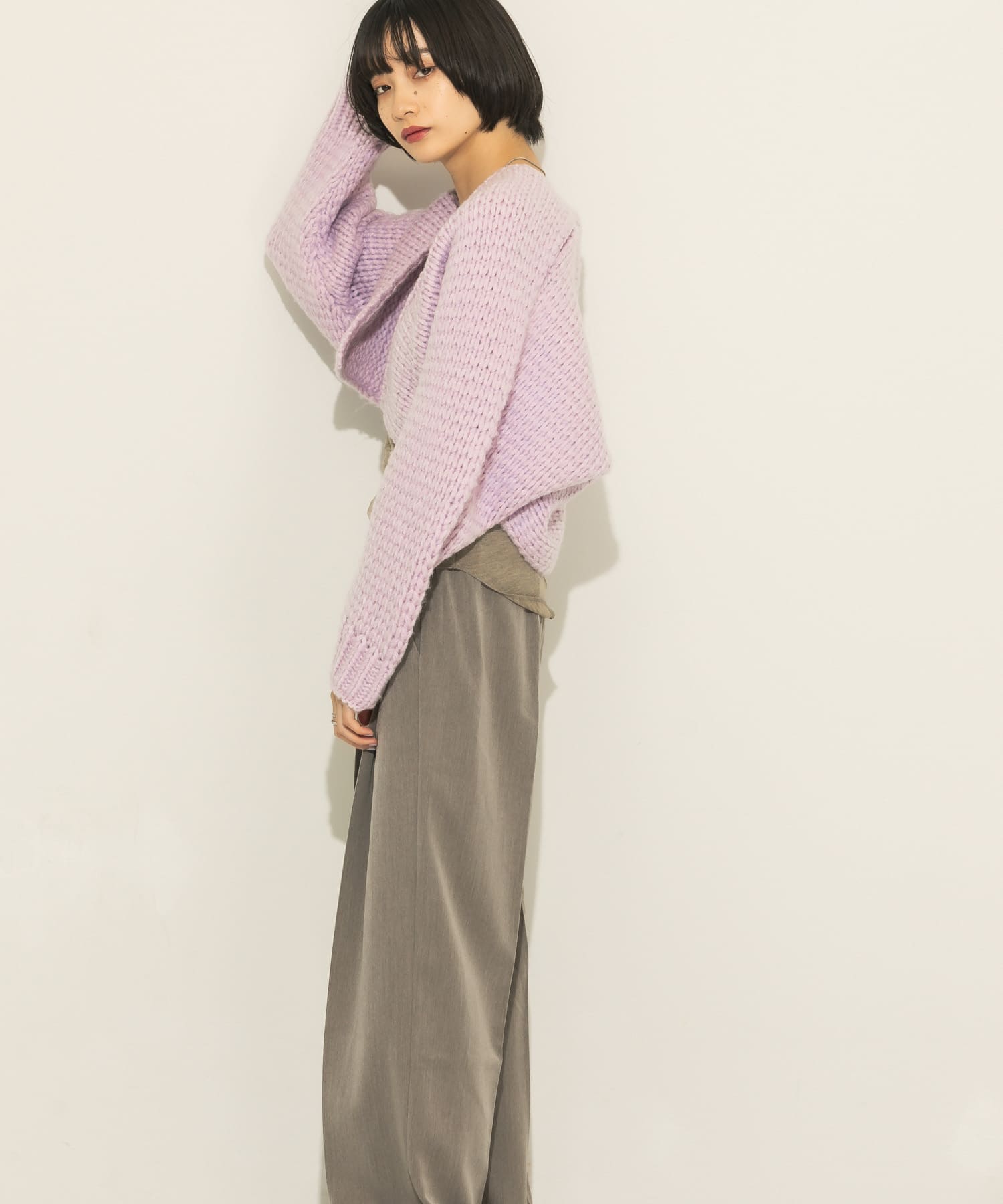 身長：159cm サイズ：one