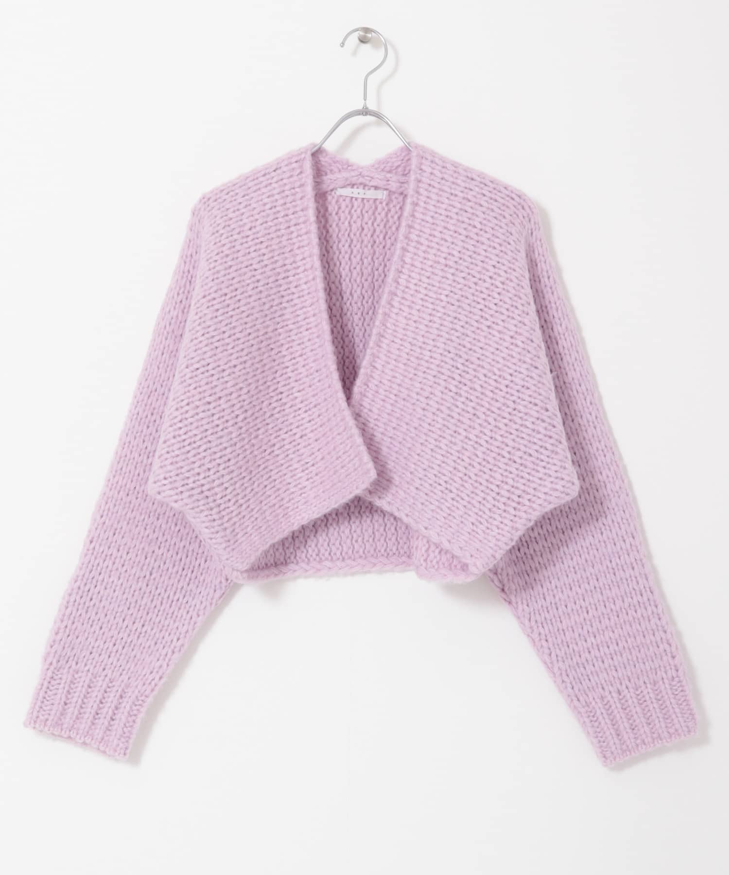 ローゲージショートニットカーディガン PINK MIX one