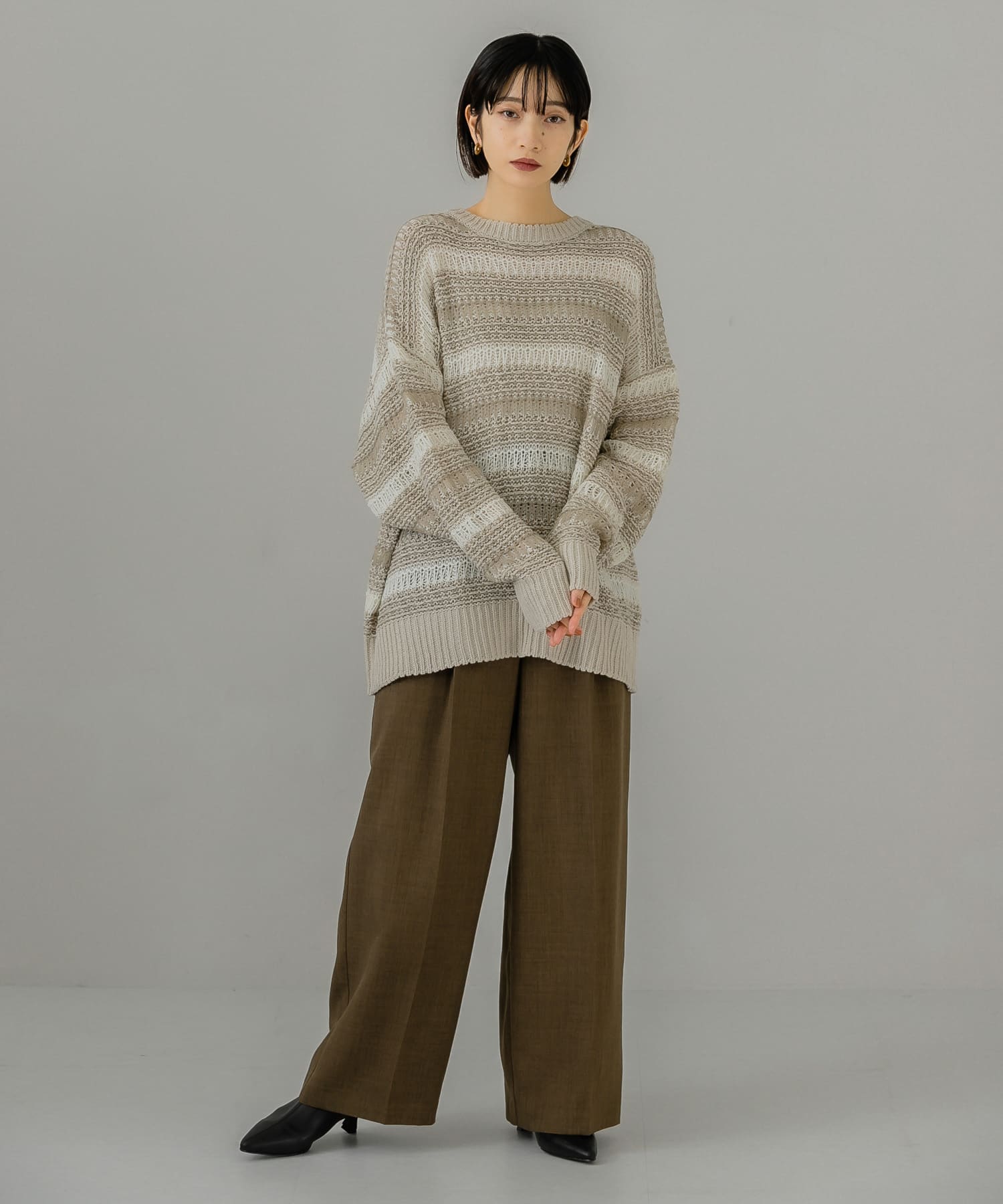 身長：159cm サイズ：one