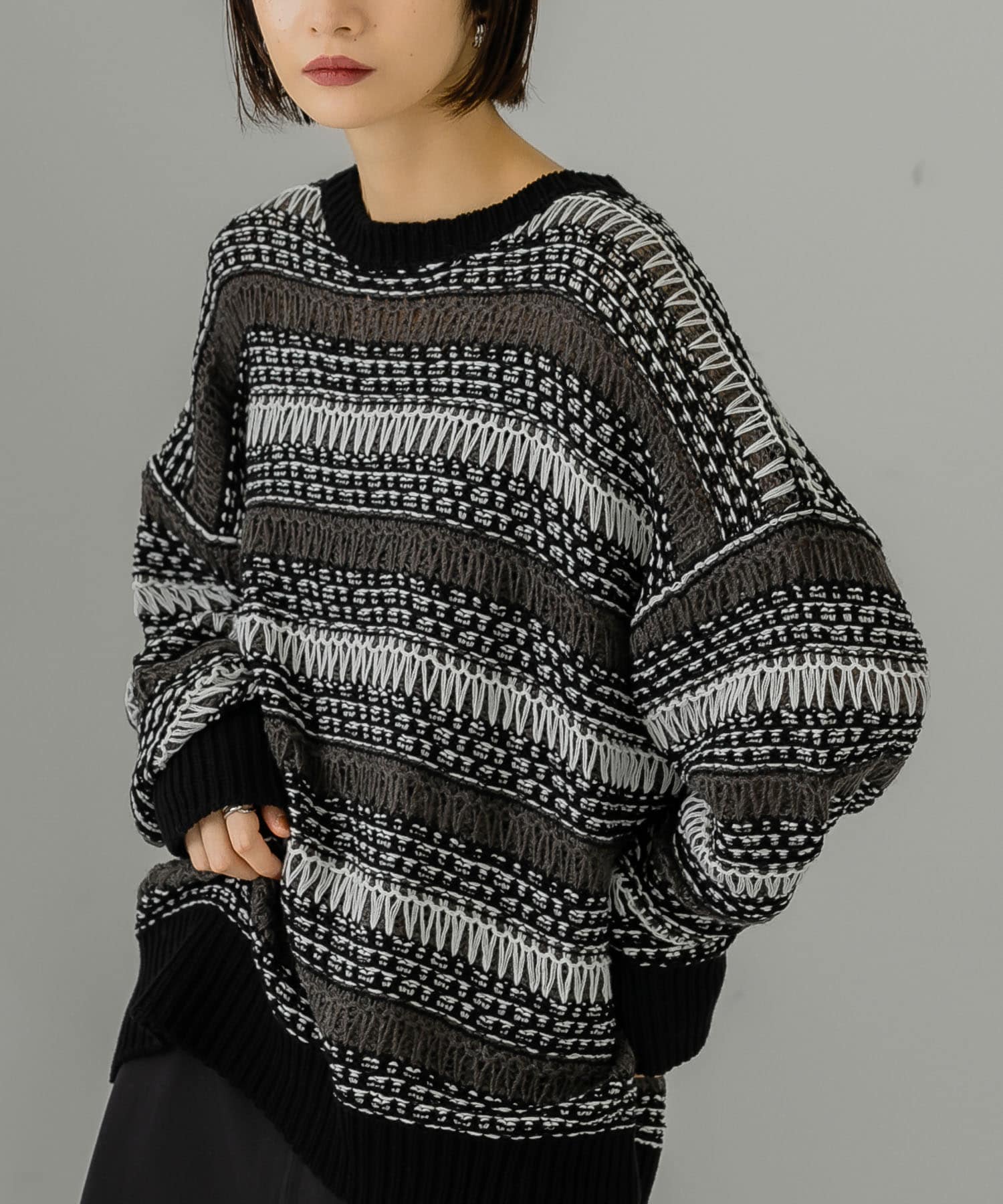 身長：159cm サイズ：one