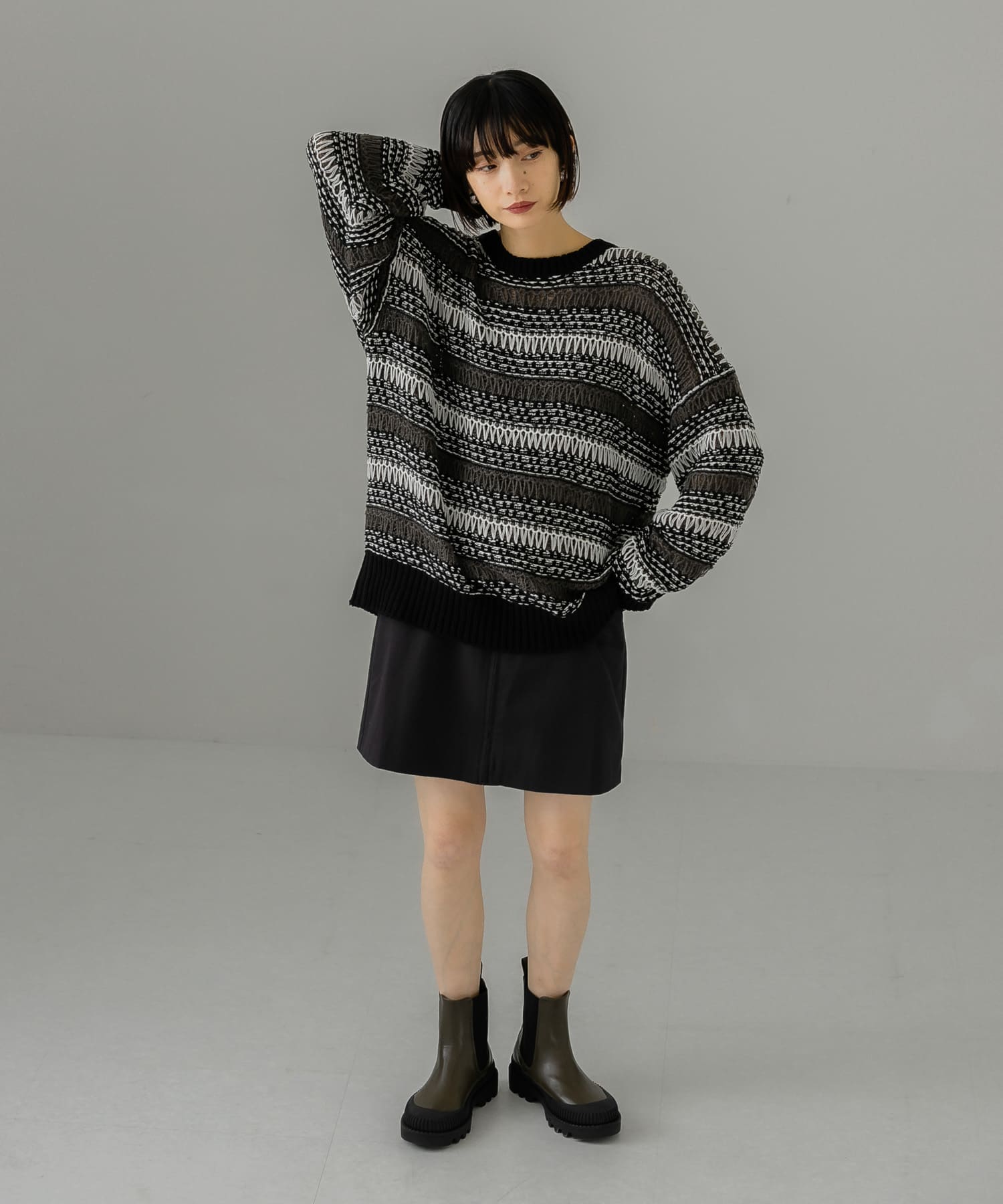 身長：159cm サイズ：one