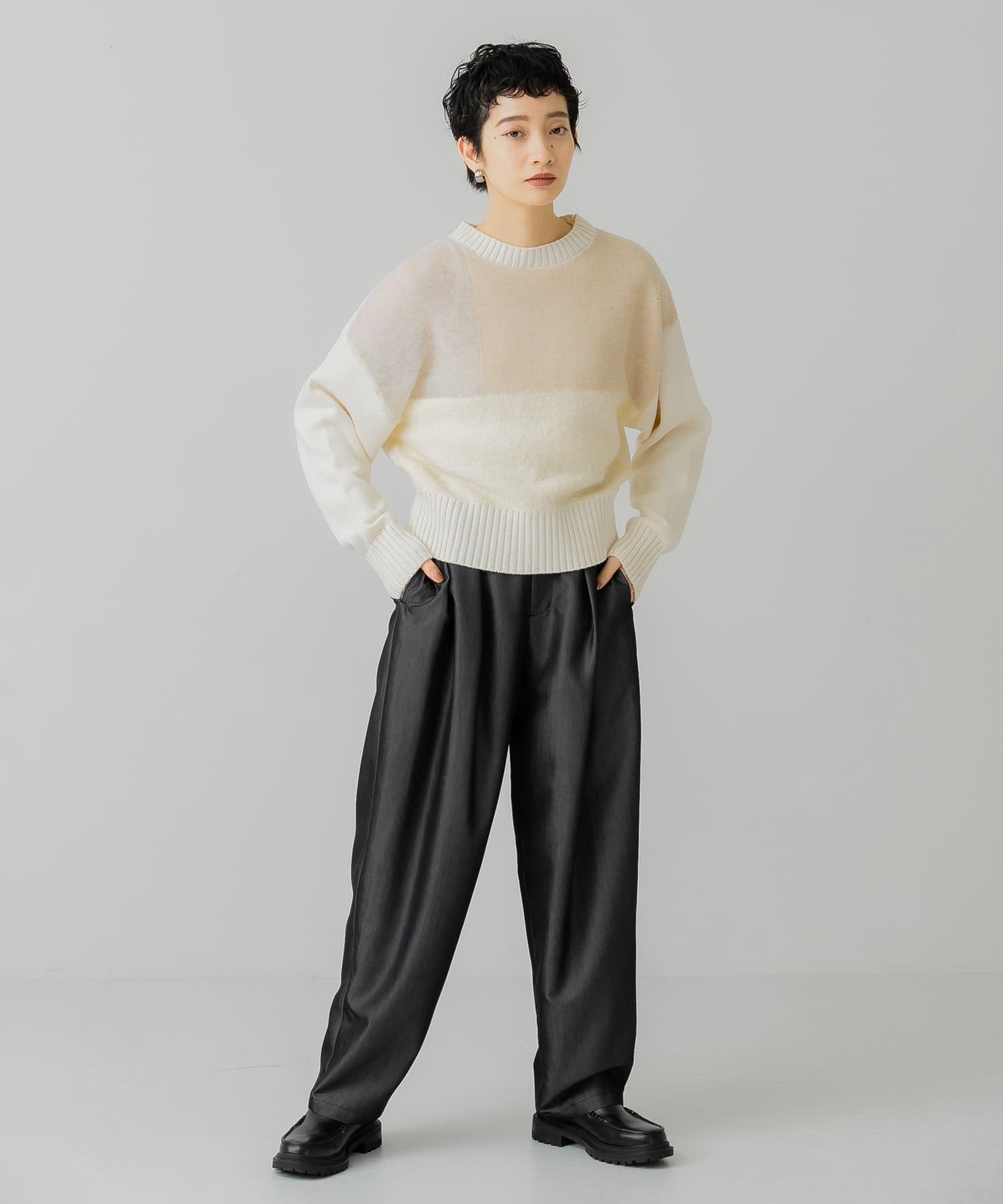 身長：159cm サイズ：one