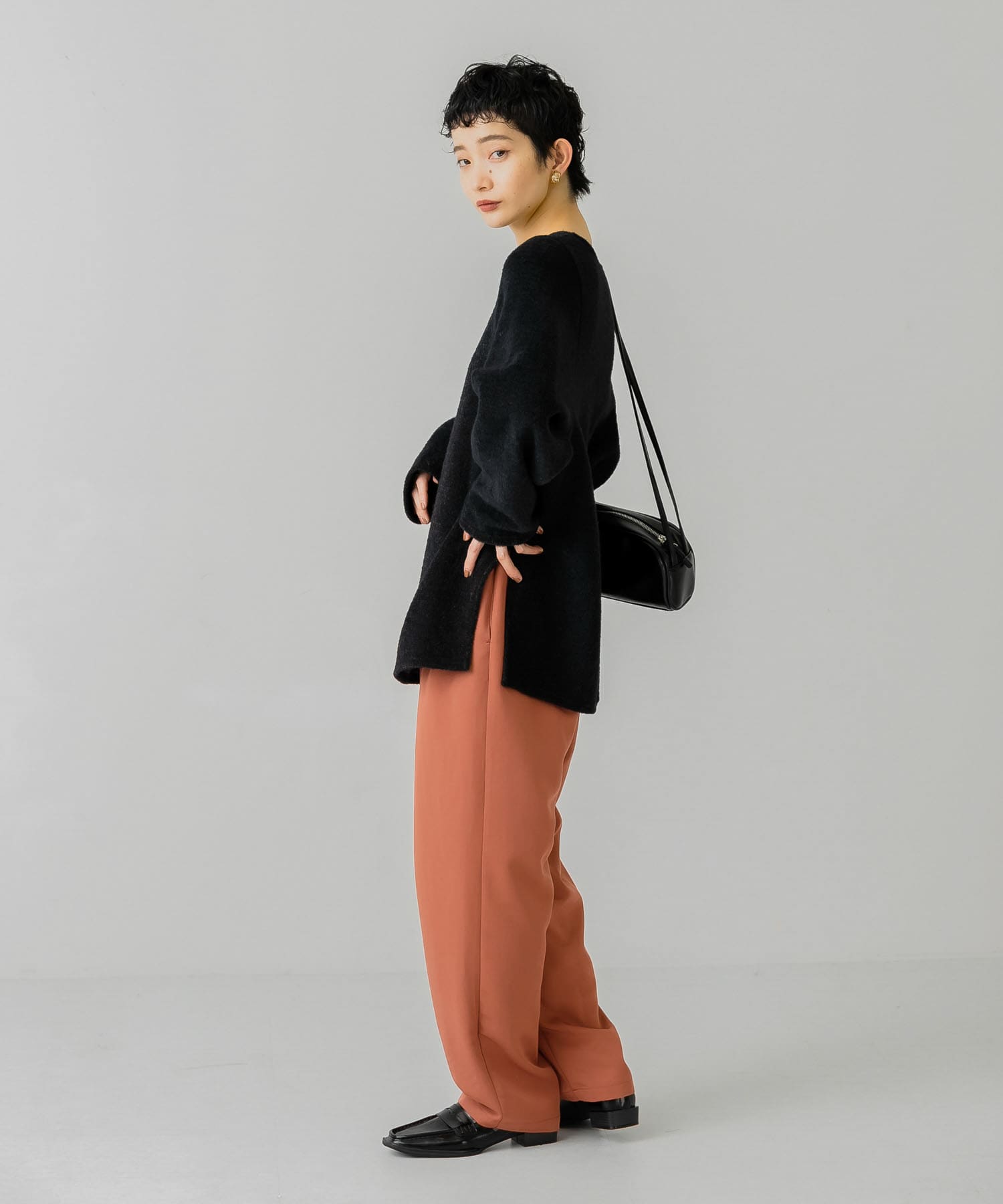 身長：159cm サイズ：one