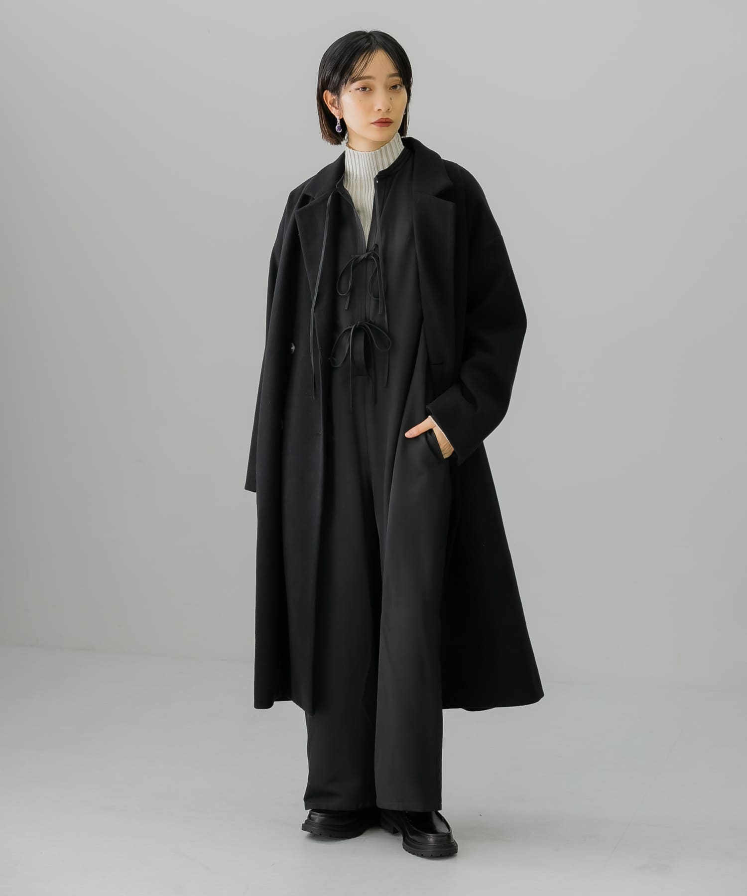 身長：159cm サイズ：one