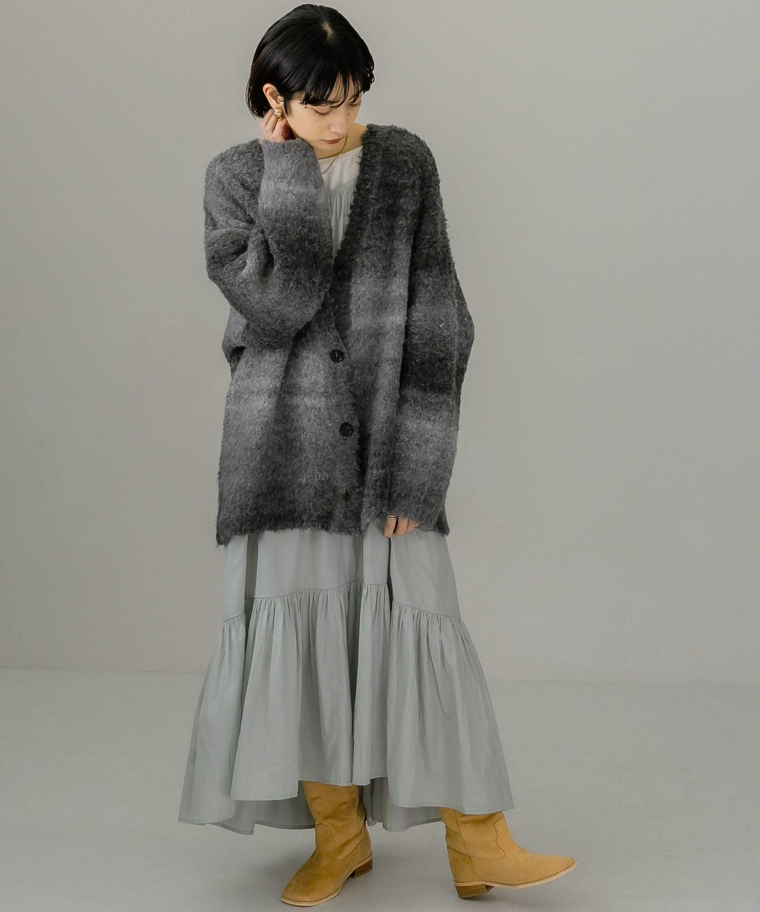 身長：159cm サイズ：one