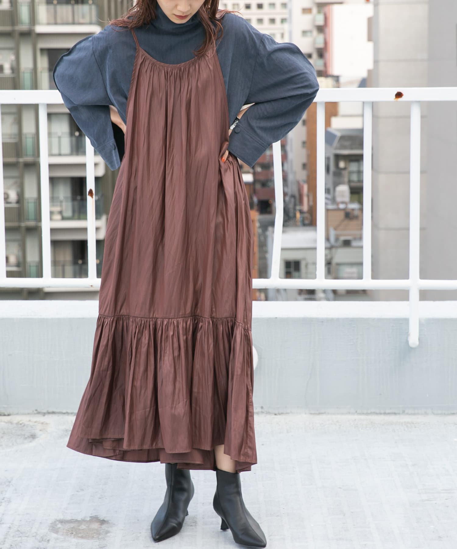 身長：165cm サイズ：one