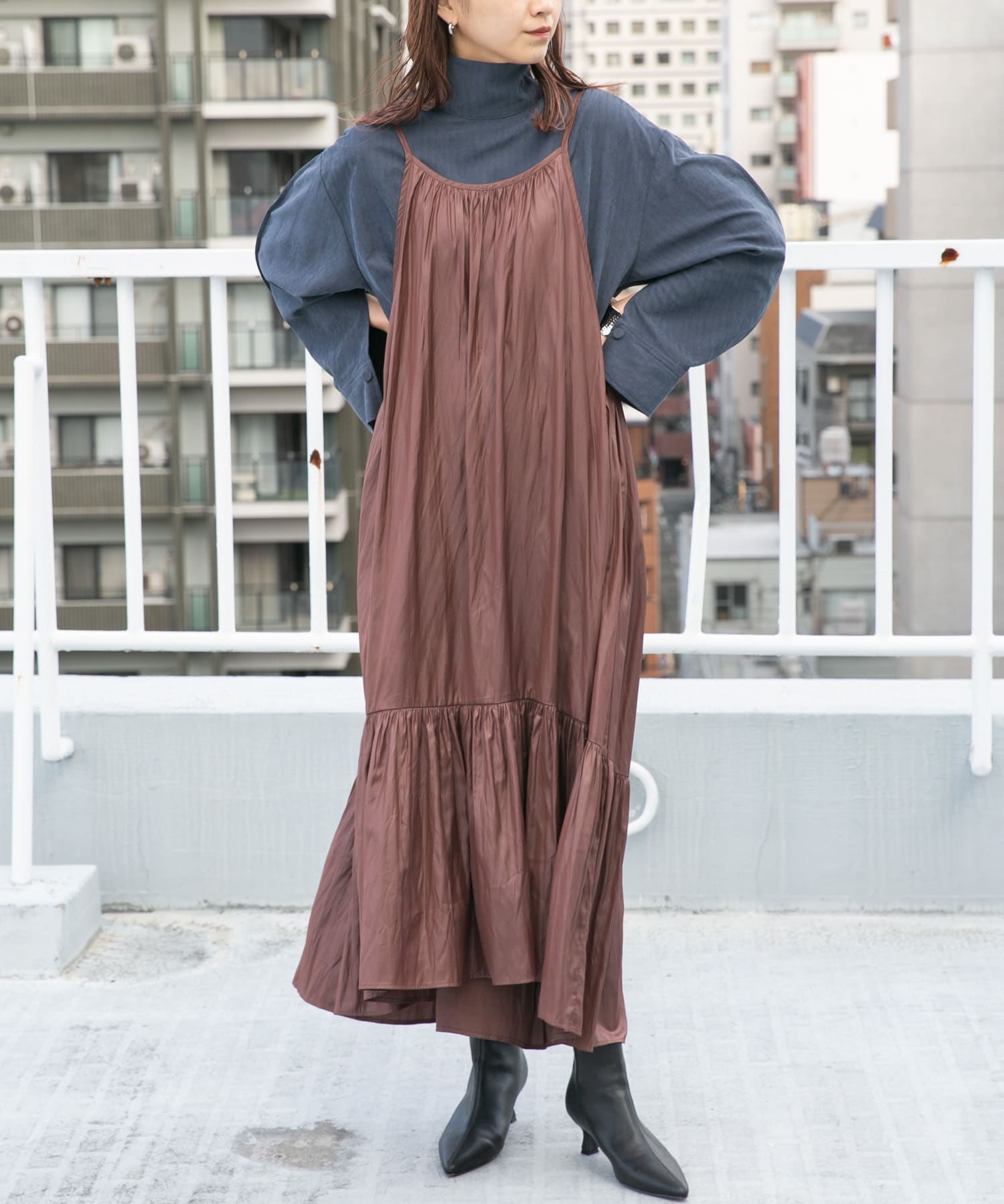 身長：165cm サイズ：one