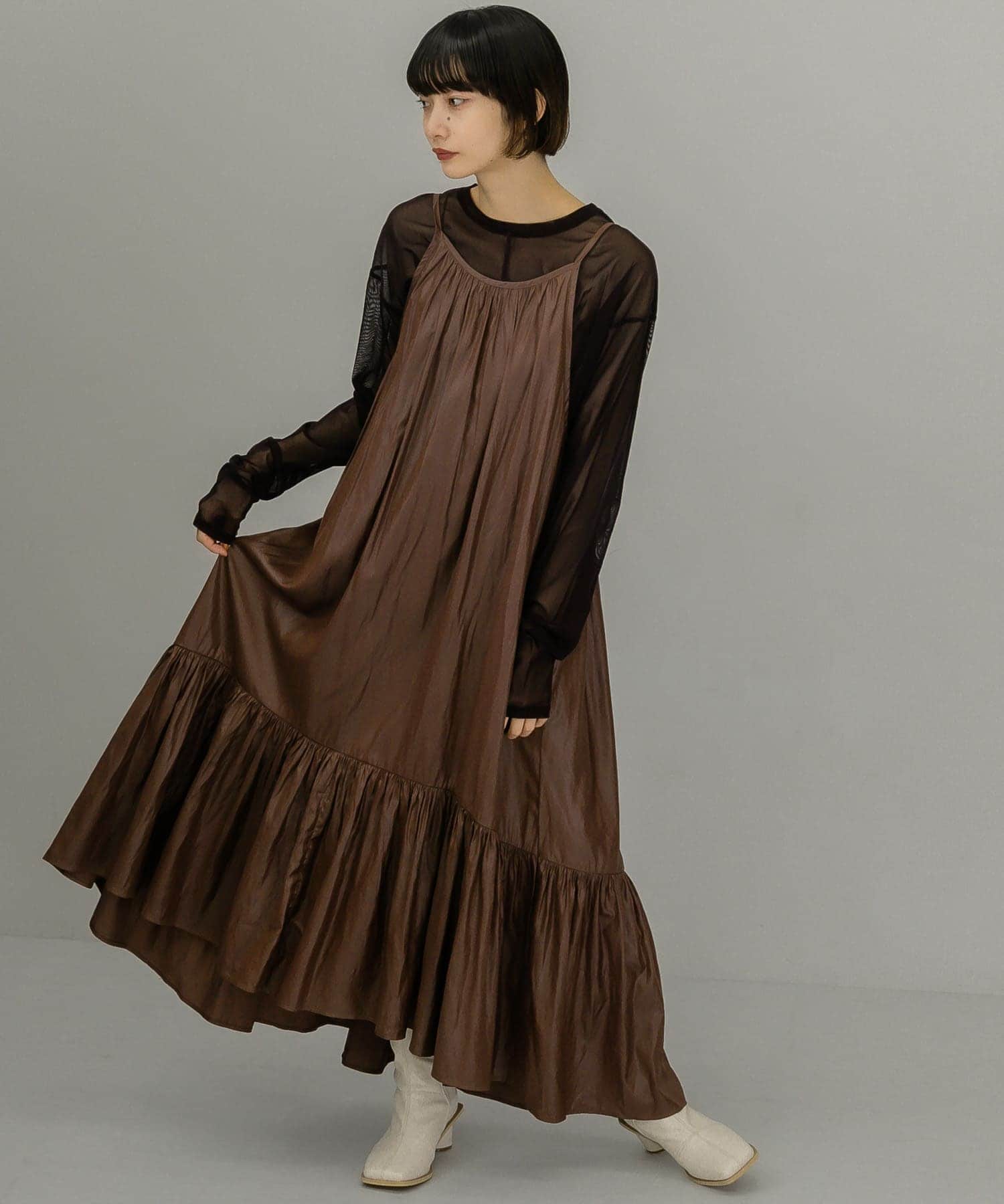 身長：159cm サイズ：one