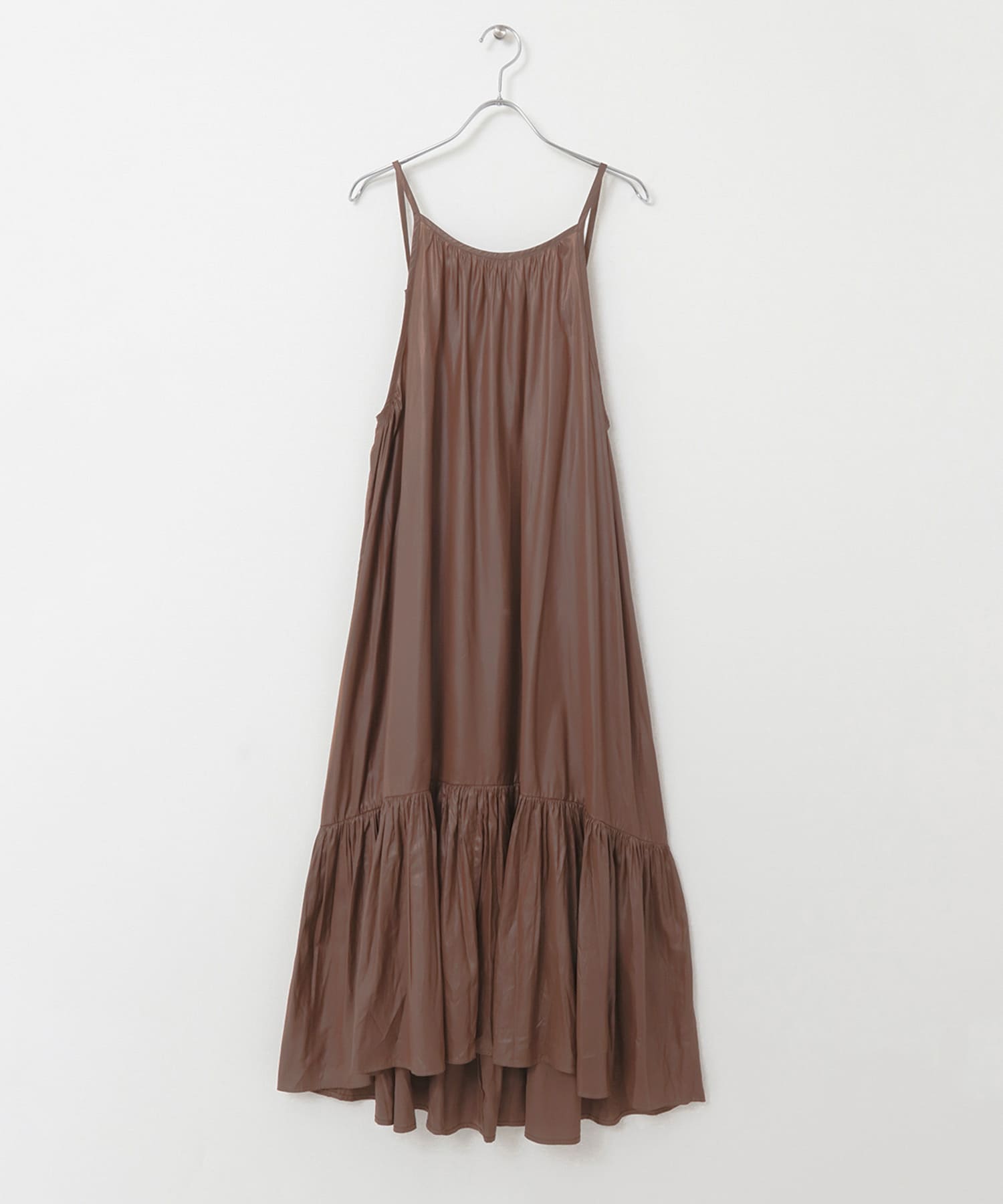 ティアードキャミワンピース BROWN one