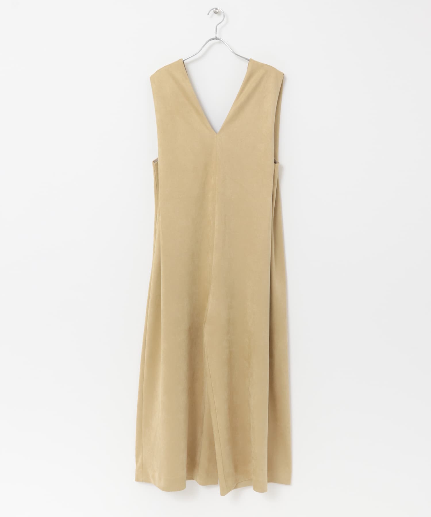 ショルダータックスエードサロペット BEIGE 36