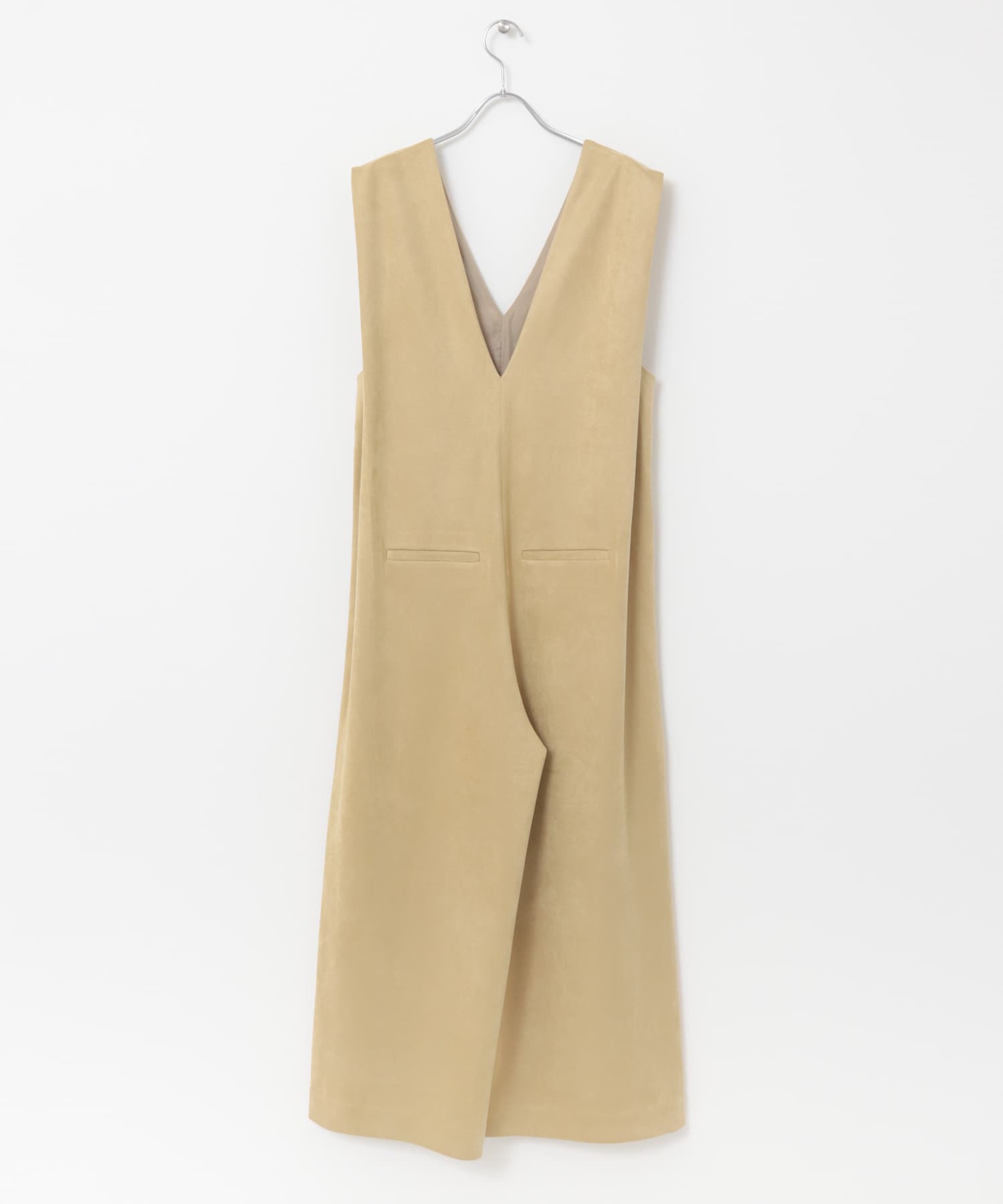 ショルダータックスエードサロペット BEIGE 36