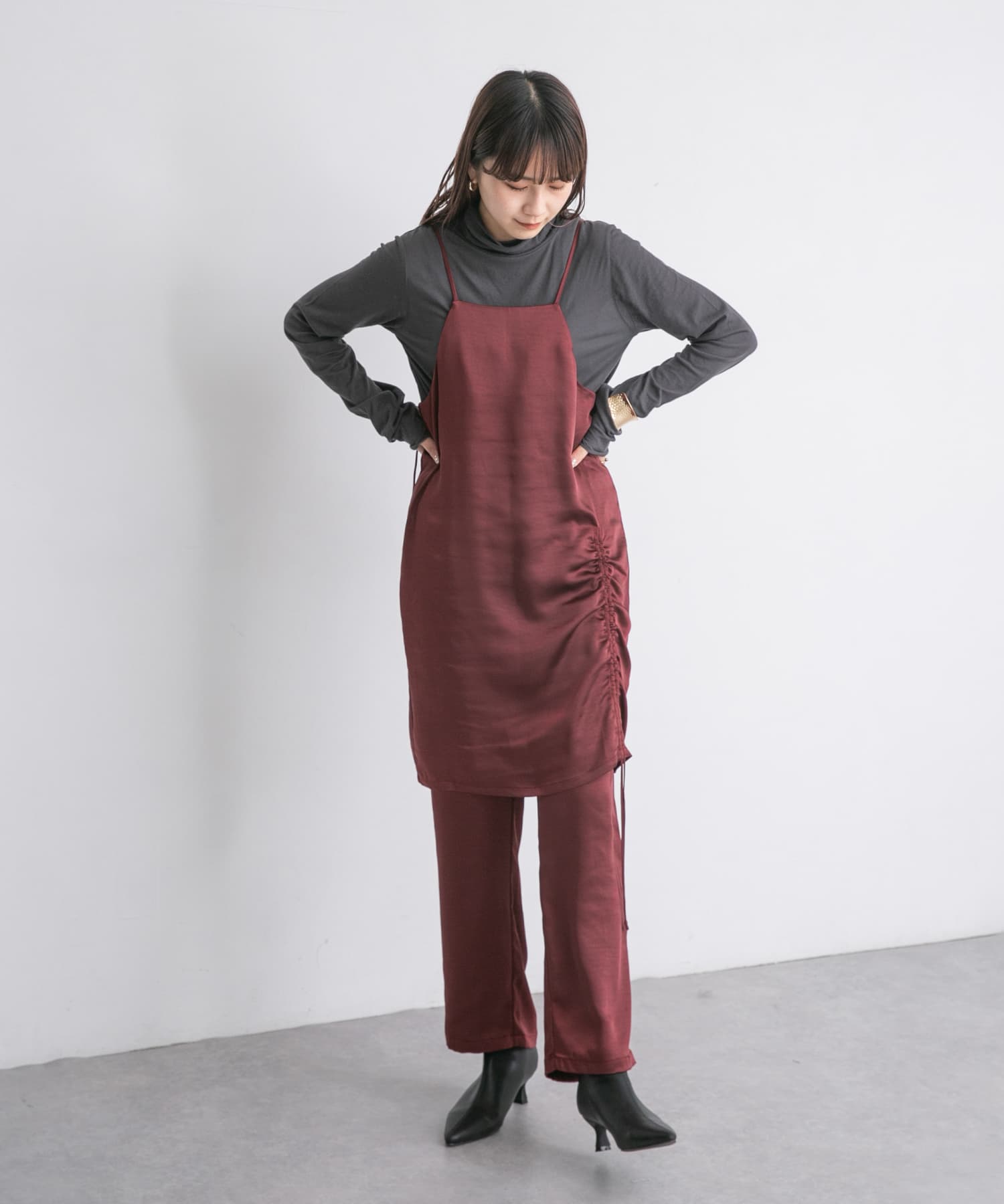 身長：165cm サイズ：one