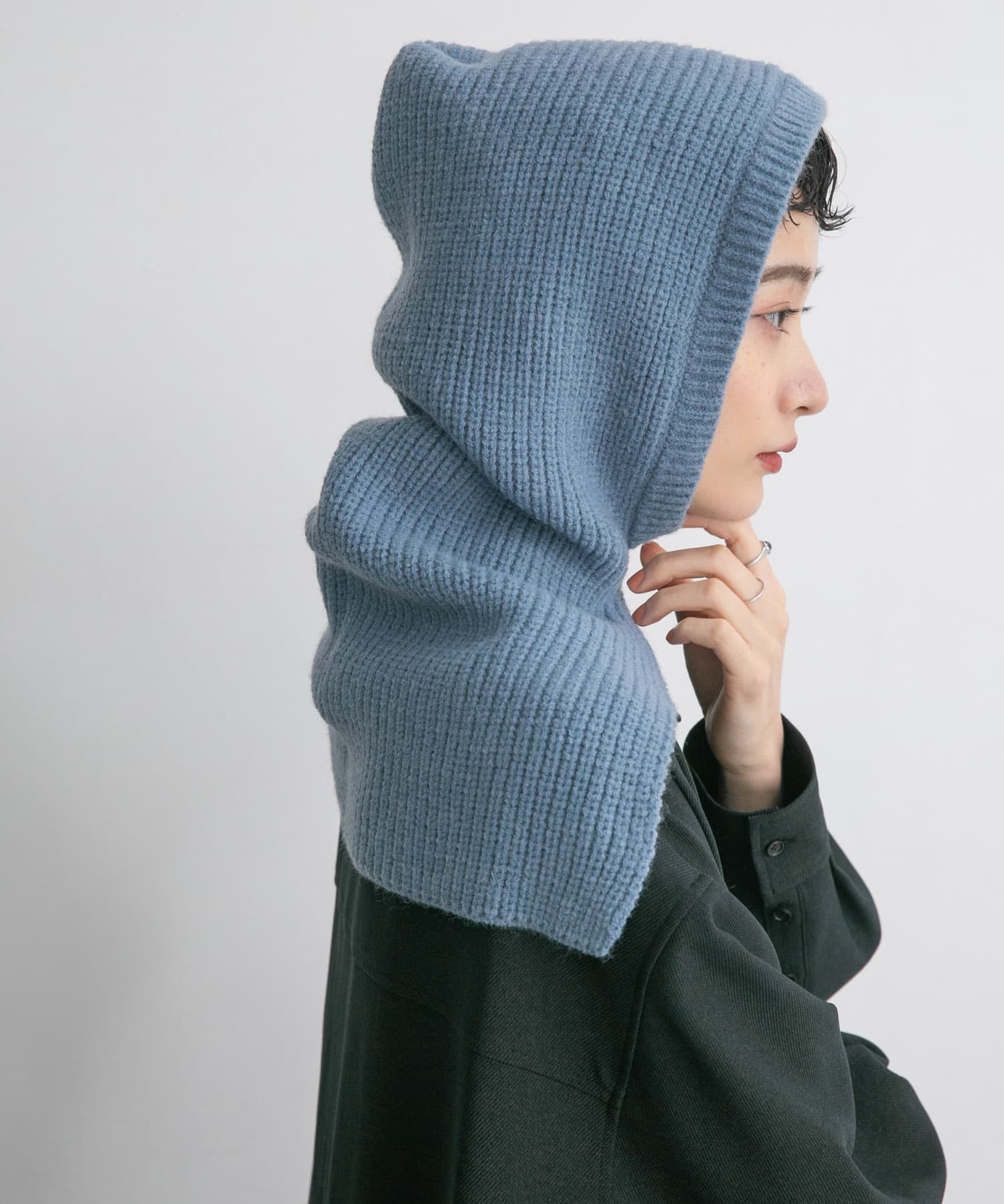 ビッグニットバラクラバ BLUE one