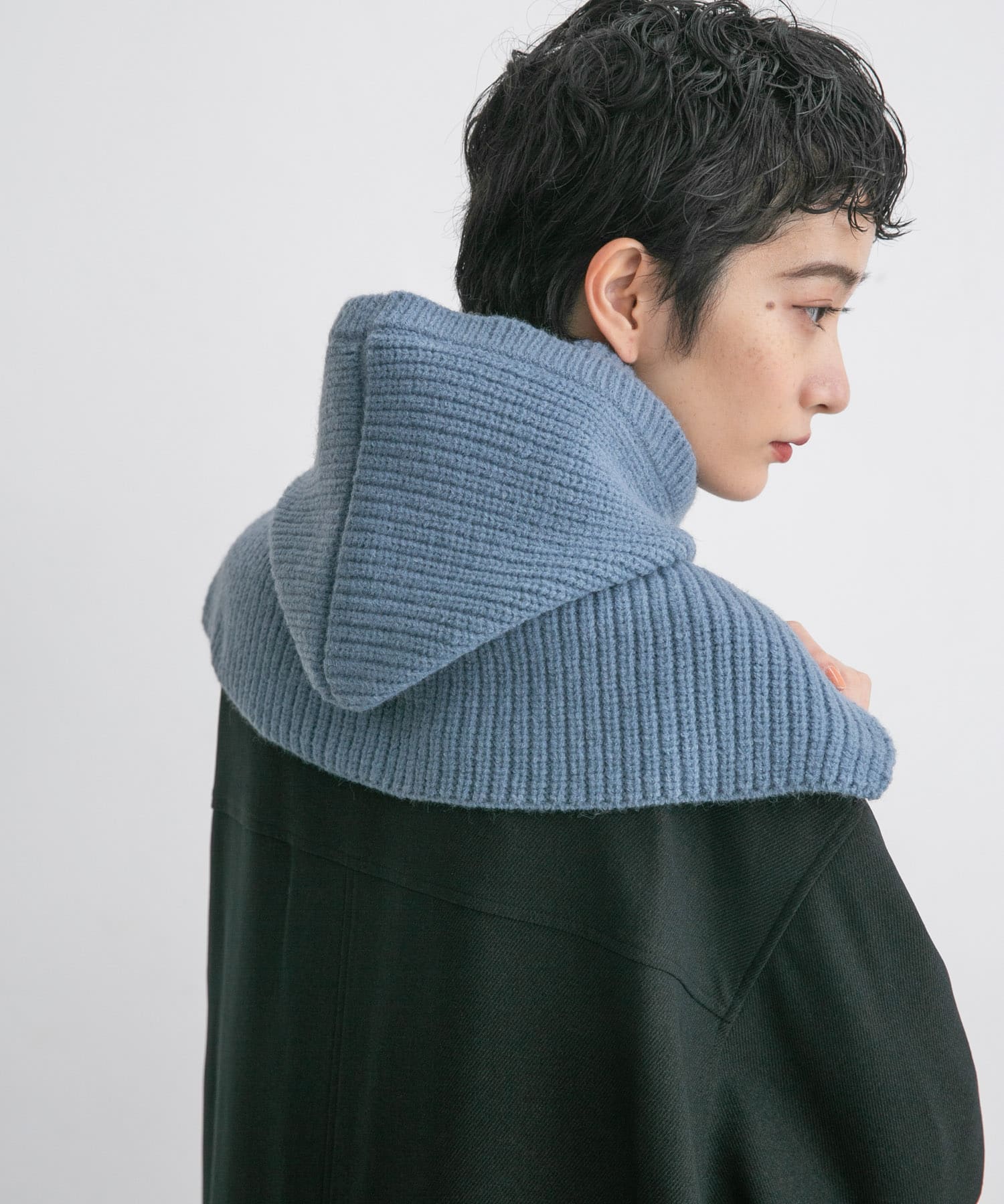 ビッグニットバラクラバ BLUE one